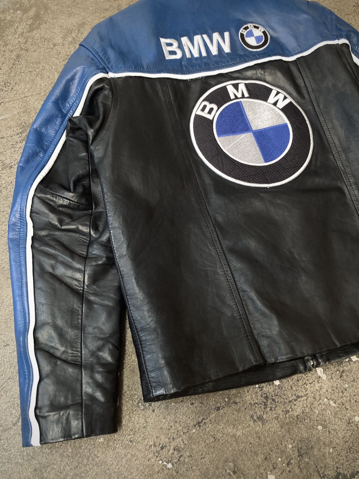 BMW × Formula 1 × Vintage Vintage 90s BMW Racing Leather Jacket Size US S / EU 44-46 / 1 - 11 Thumbnail