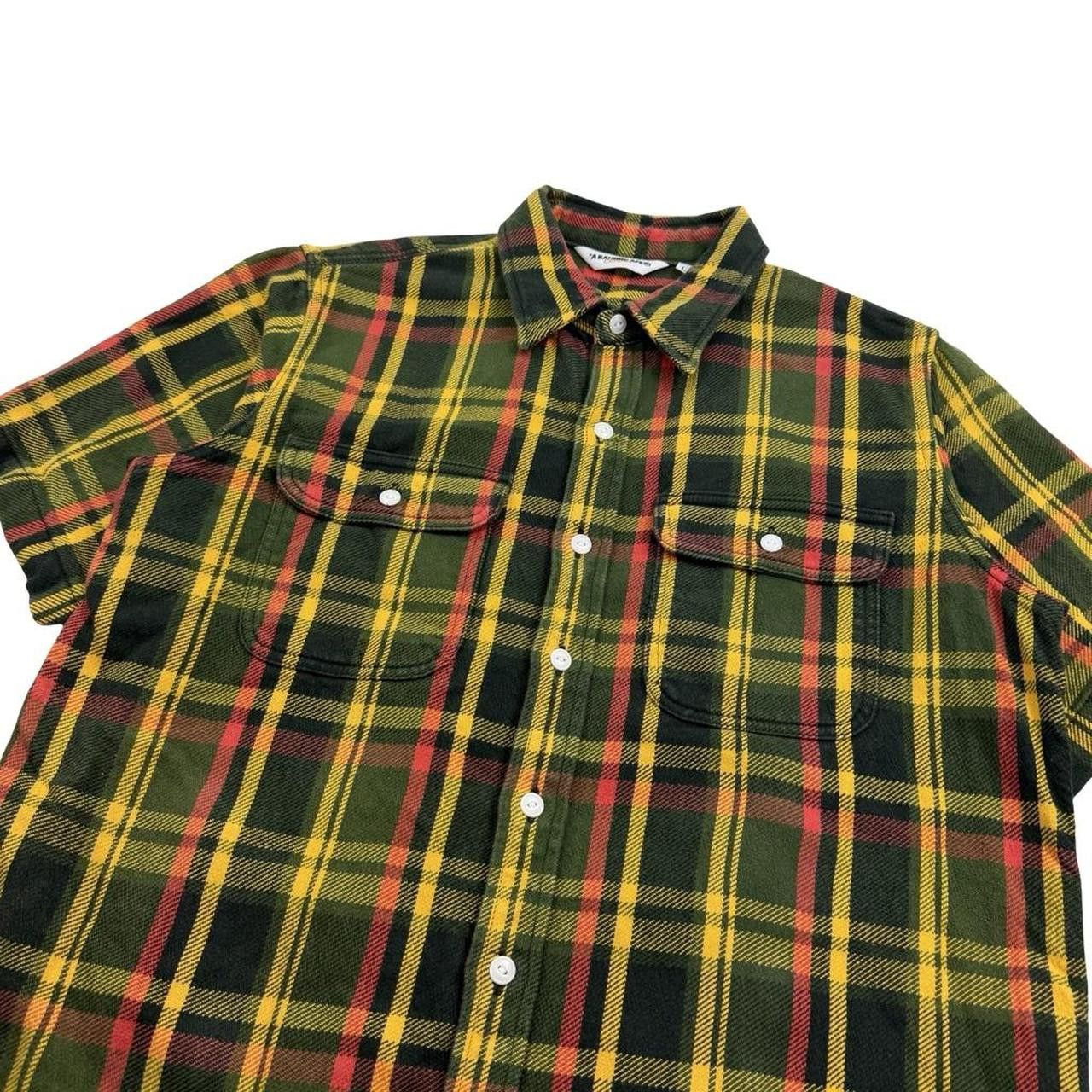 Bape Vintage 2000s Bape Check Button Up Short Sleeve Shirt Large Size US L / EU 52-54 / 3 - 5 Thumbnail