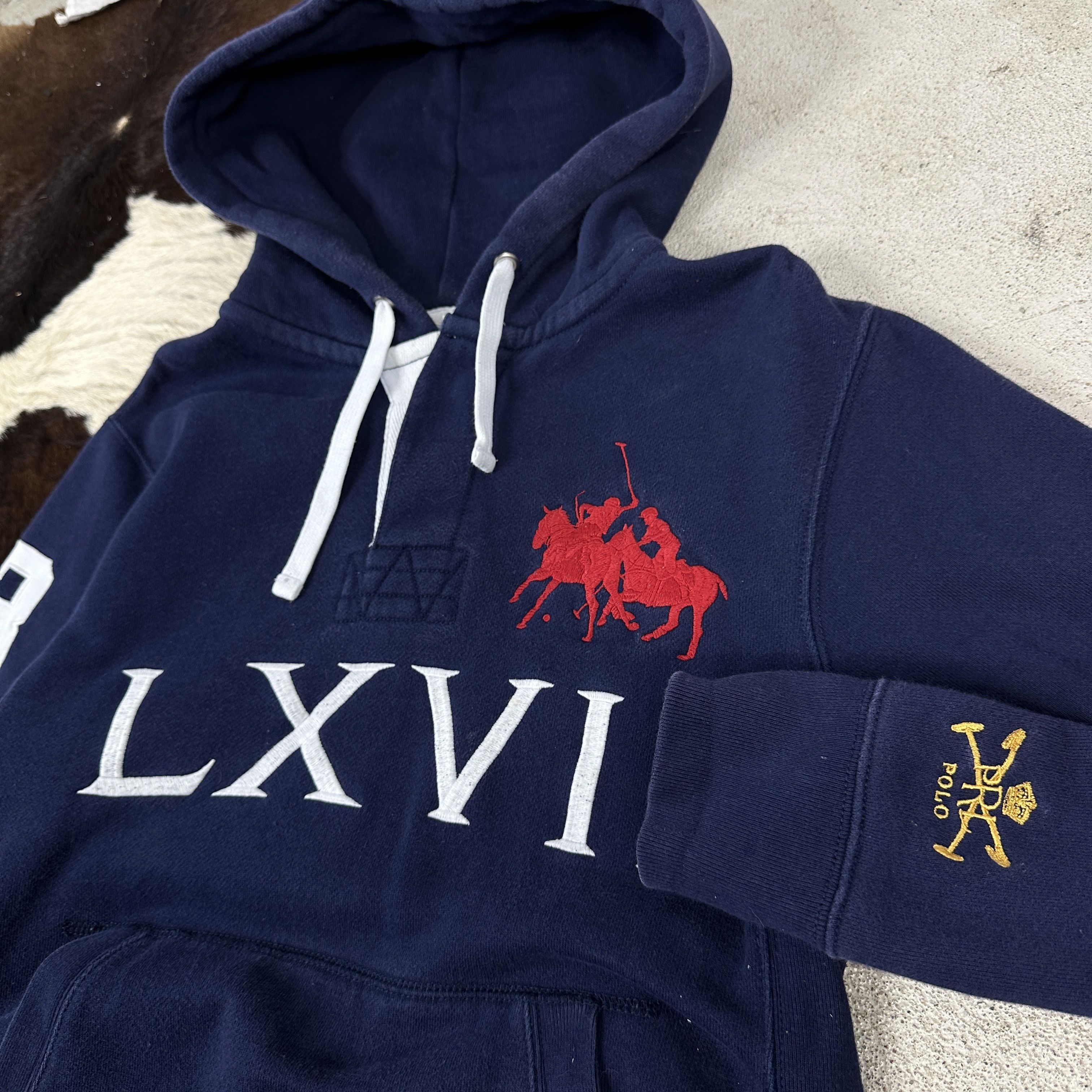 Polo Ralph Lauren × Vintage Vintage Y2K Casual Polo Ralph Lauren Big Pony Hoodie Size US S / EU 44-46 / 1 - 2 Thumbnail