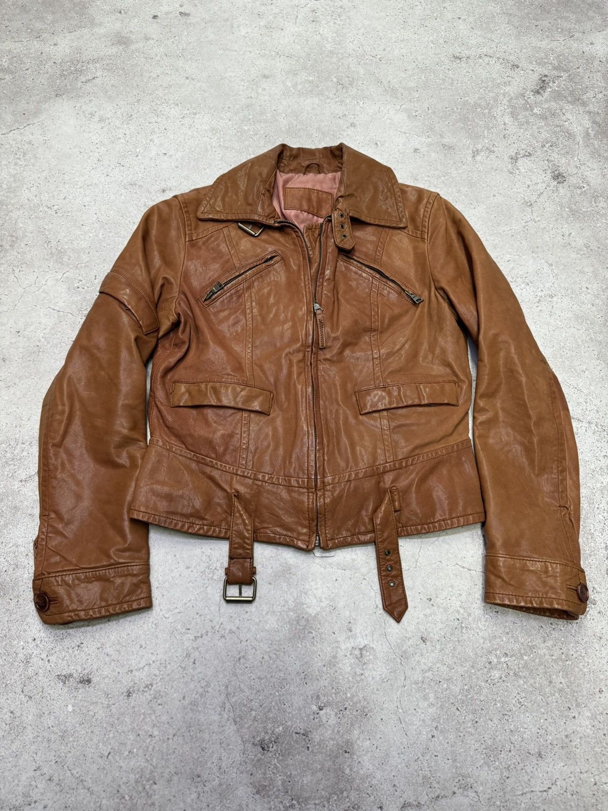 Junya Watanabe Vintage Real Leather Multi-pocket Bandage Jacket Size US M / EU 48-50 / 2 - 2 Thumbnail