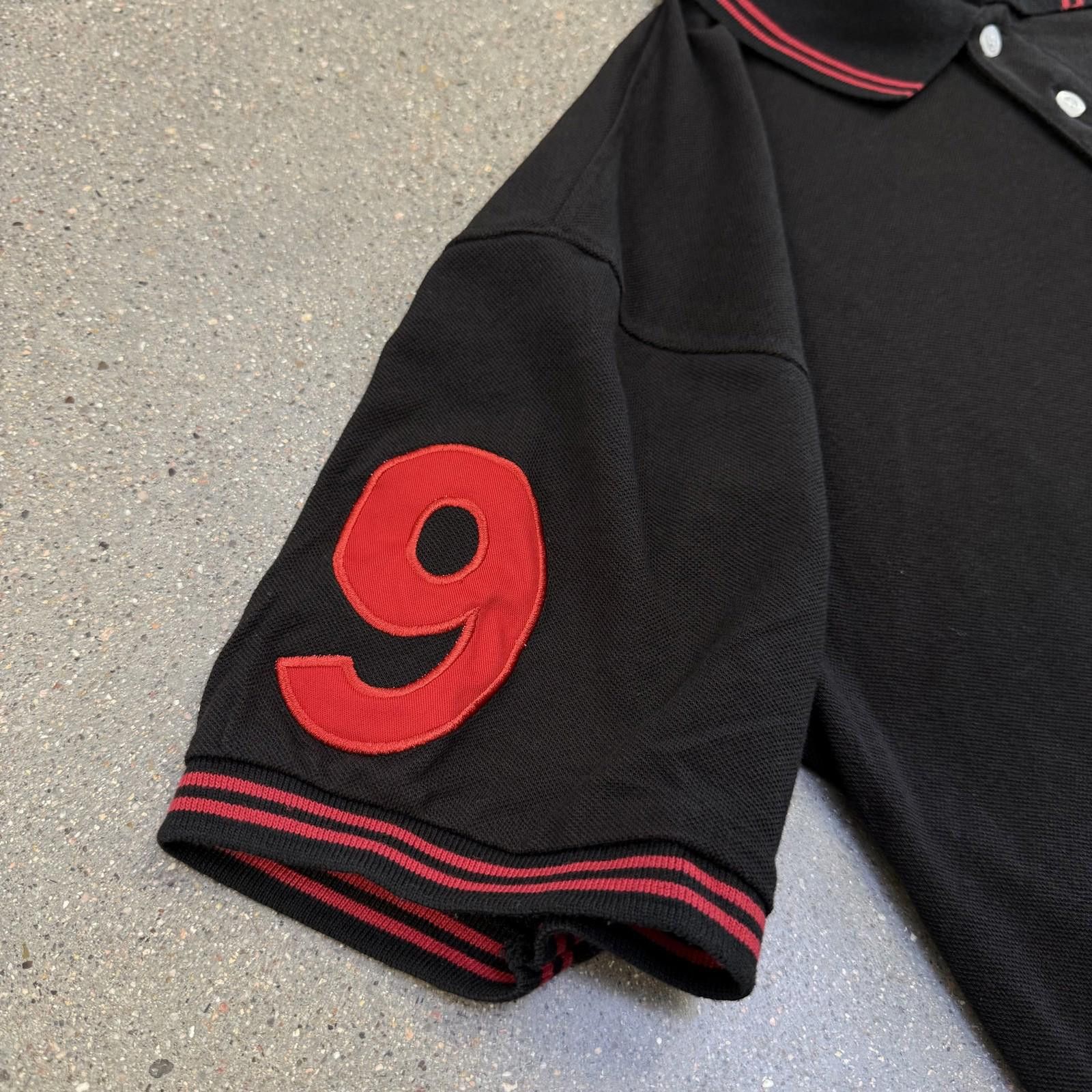 Lad Musician Lada Polo Shirt Mens XL Black Red Embroidered Short Sleeve Size US XL / EU 56 / 4 - 8 Thumbnail