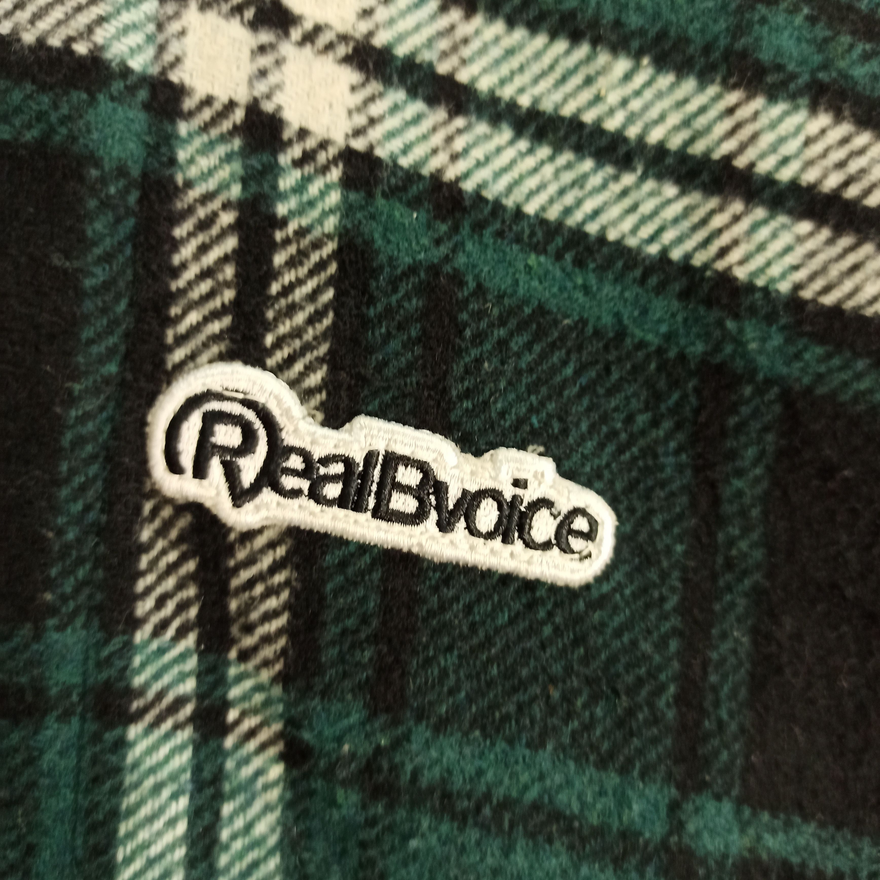 14th Addiction × Flannel × Japanese Brand Rare Flannel Jacket RealBvoice Green Colour Button Size US L / EU 52-54 / 3 - 5 Thumbnail