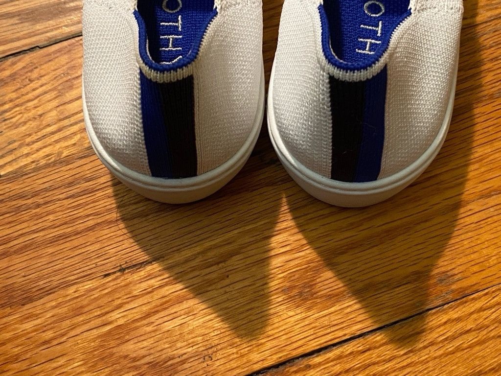 Rothy's Women's Rothy's Slip-On Sneaker Size 7 White & Blue Size US 7 / IT 37 - 4 Thumbnail