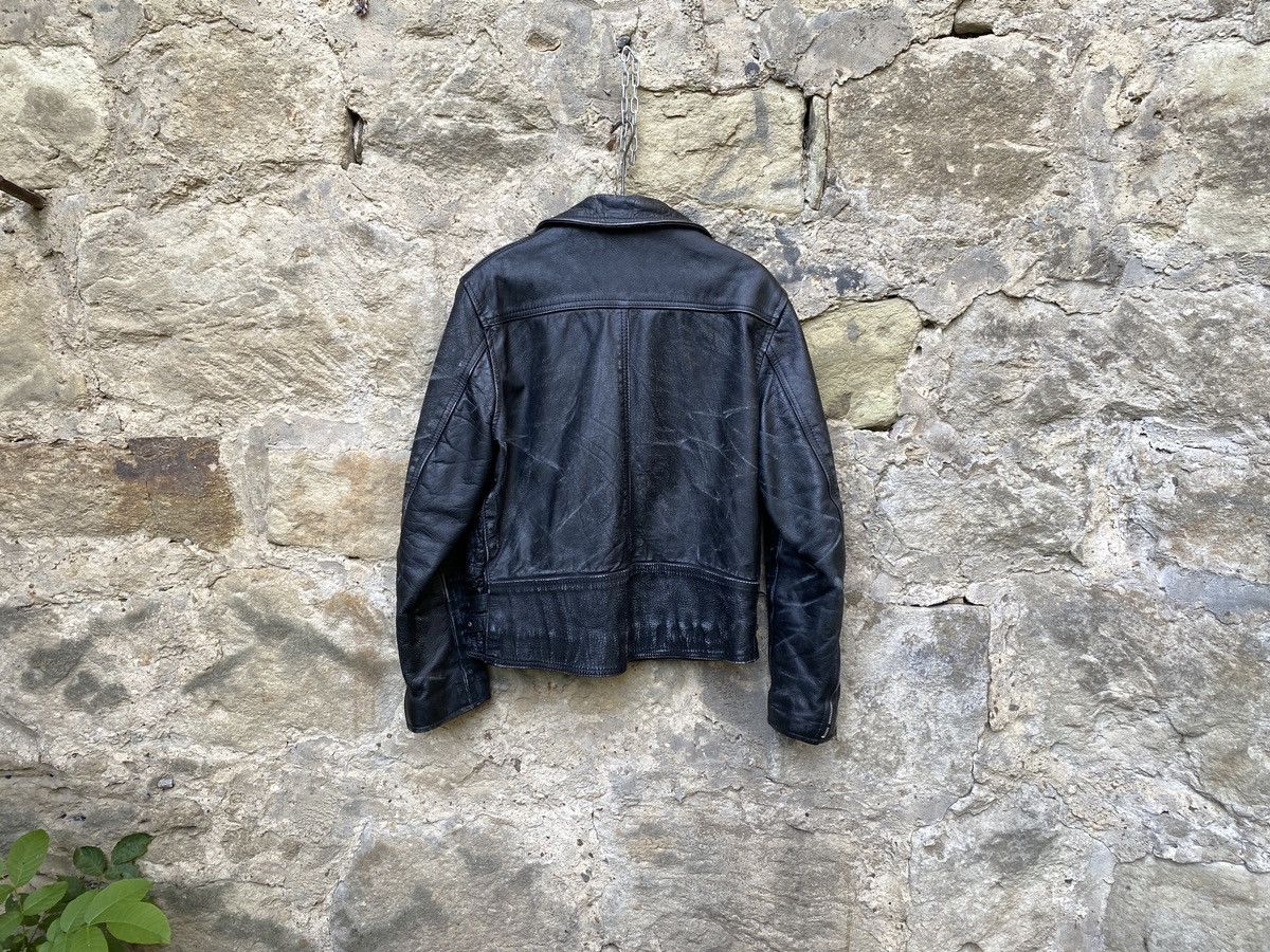 Vintage Vintage 80s Distressed Punk Lightning Leather Biker Jacket Size US L / EU 52-54 / 3 - 14 Thumbnail