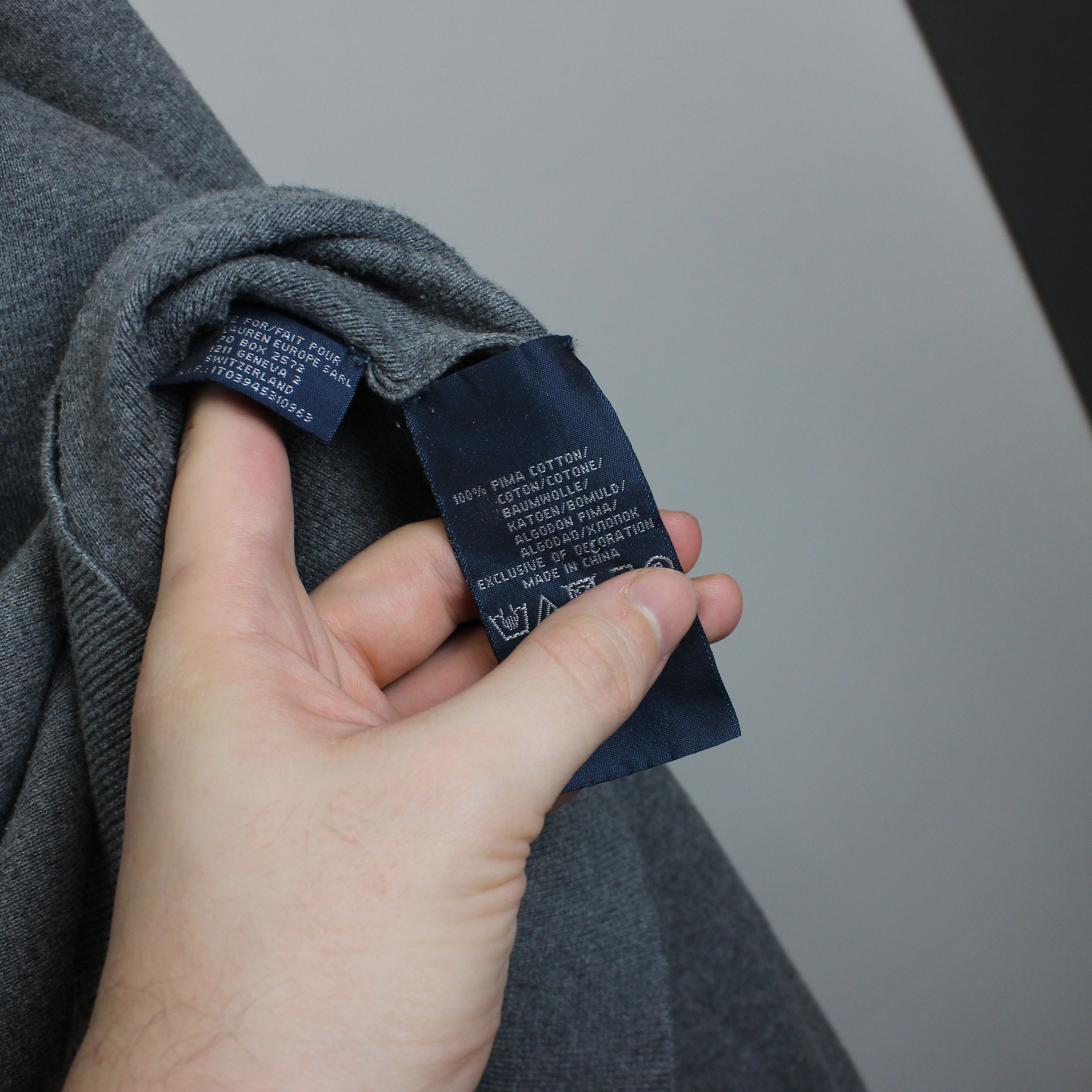 Polo Ralph Lauren PRL polo ralph lauren sweater gray cotton L XL Size US L / EU 52-54 / 3 - 6 Thumbnail