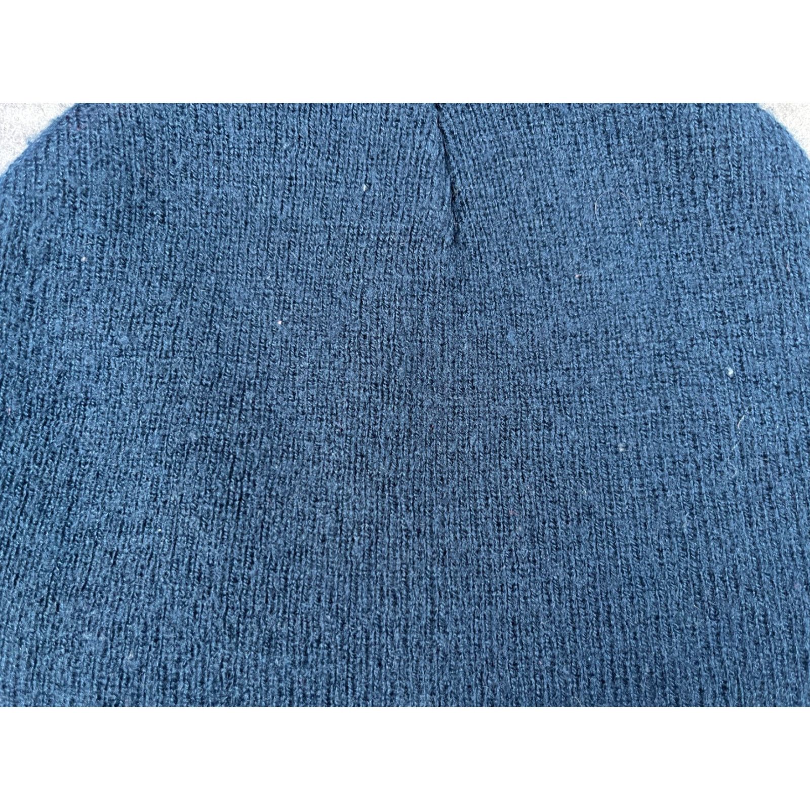 Vintage Beanie Toque Adult One Size Blue Knit 100% Acrylic Winter Ski Outdoors Snow Size ONE SIZE - 2 Thumbnail