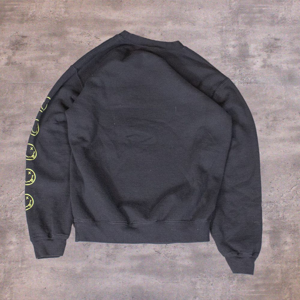 Gildan × Nirvana Nirvana Smile Reprint Black Crewneck Sweater Size US S / EU 44-46 / 1 - 2 Thumbnail