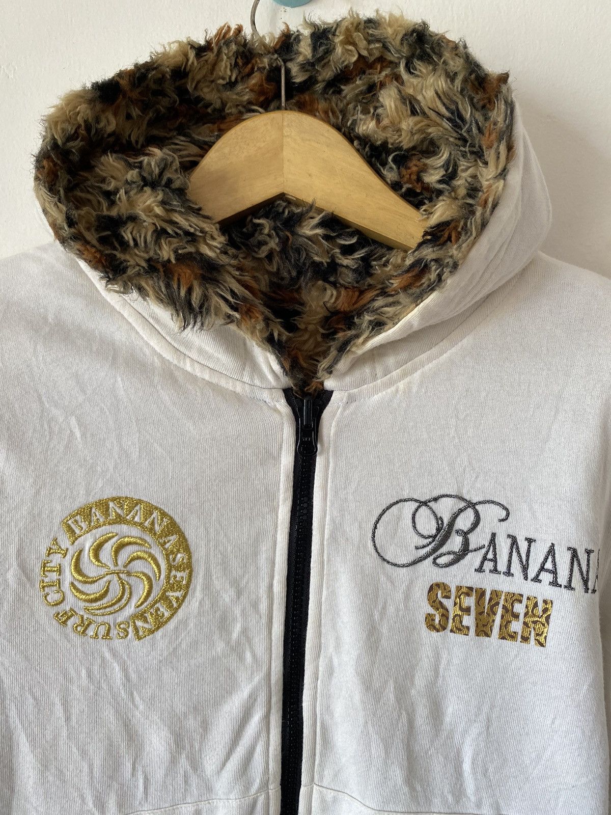20471120 Banana Seven Reversible Leopard Hooded Size US S / EU 44-46 / 1 - 11 Thumbnail