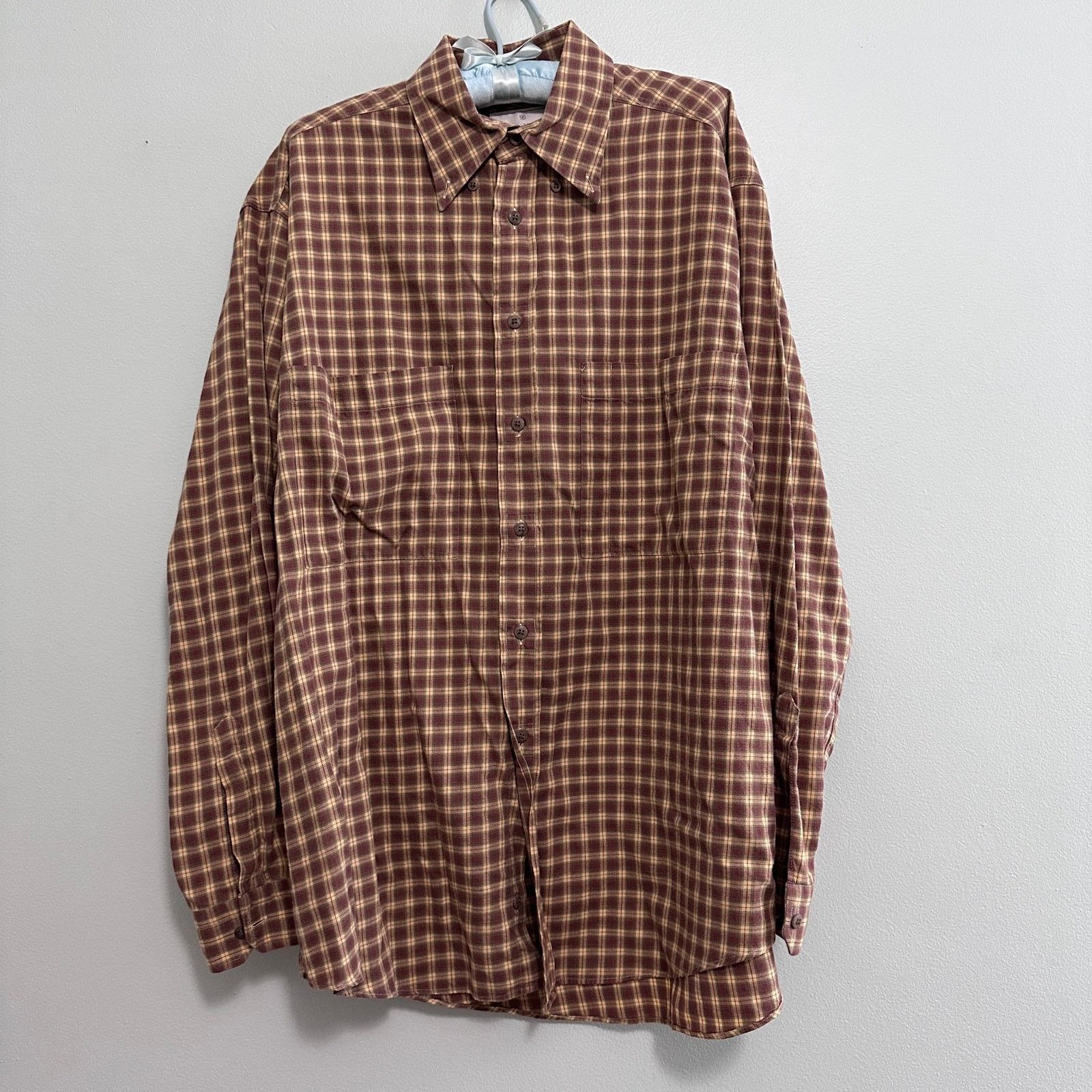 Ermenegildo Zegna Ermenegildo Zegna brown fall plaid button down size L Size US L / EU 52-54 / 3 - 2 Thumbnail