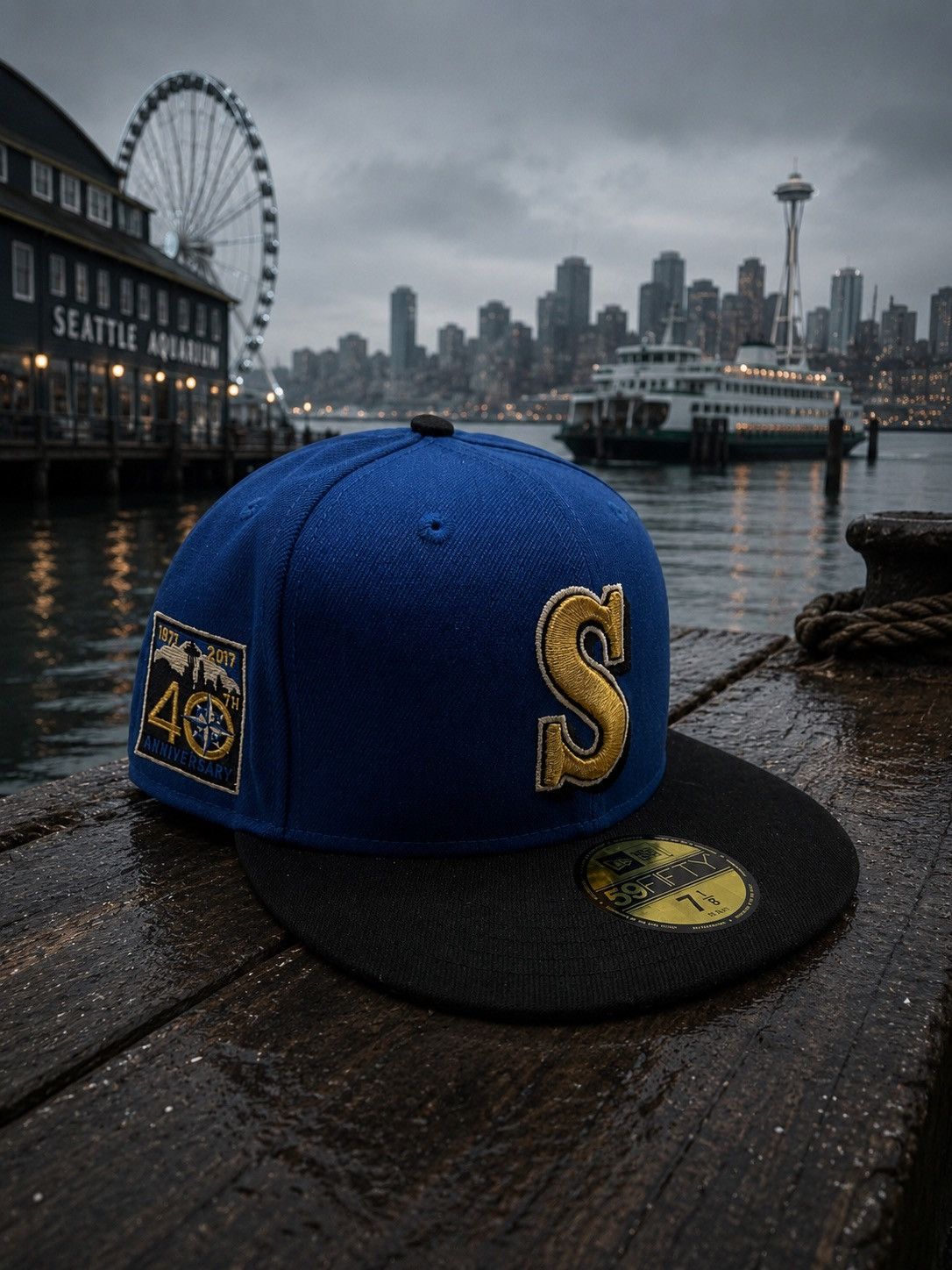 New Era Seattle Mariners New Era 59FIFTY Fitted – Size 7 1/8 Size ONE SIZE - 11 Thumbnail