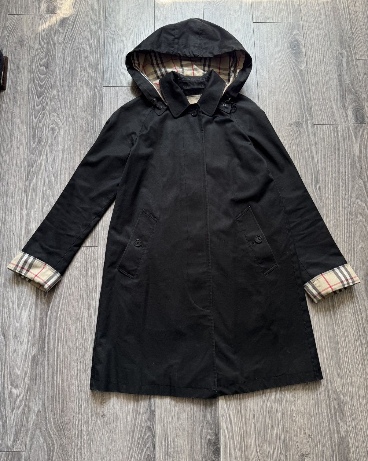 Burberry Burberry Carmen Knee-Length Checkered Coat Size XS / US 0-2 / IT 36-38 - 1 Thumbnail