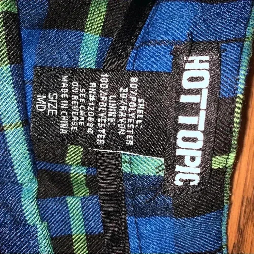 Hot Topic Blue and Green Plaid Pleated Skirt by Hot Topic Size 32" / US 10 / IT 46 - 2 Thumbnail
