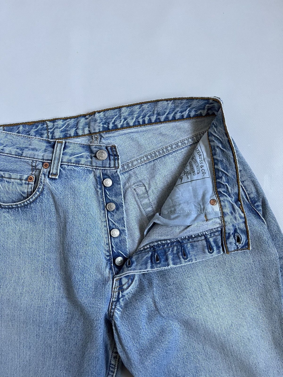 Levi's Vintage 1995 Levi’s 517 Blue Stone Washed Button Jeans Size US 34 / EU 50 - 6 Thumbnail