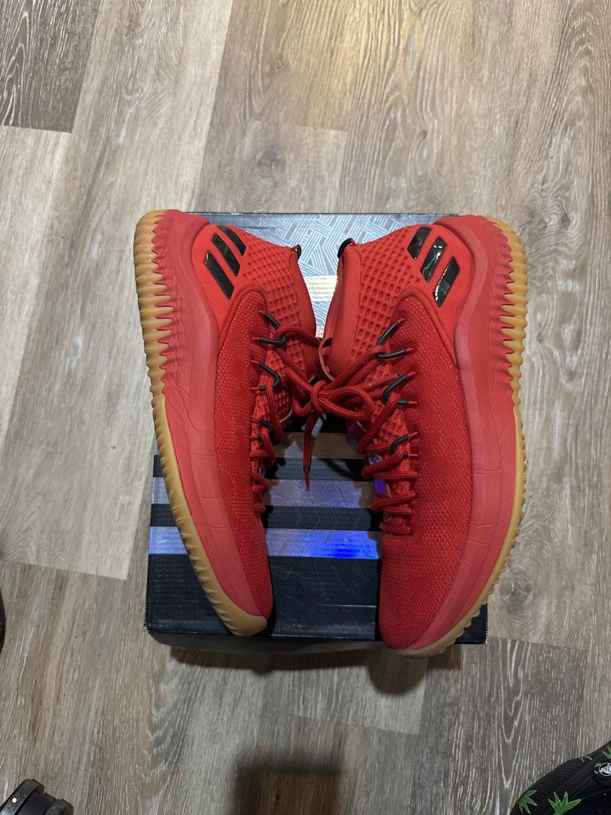 Adidas Dame 4 “Scarlet” Sz 10 Size US 10 / EU 43 - 3 Thumbnail