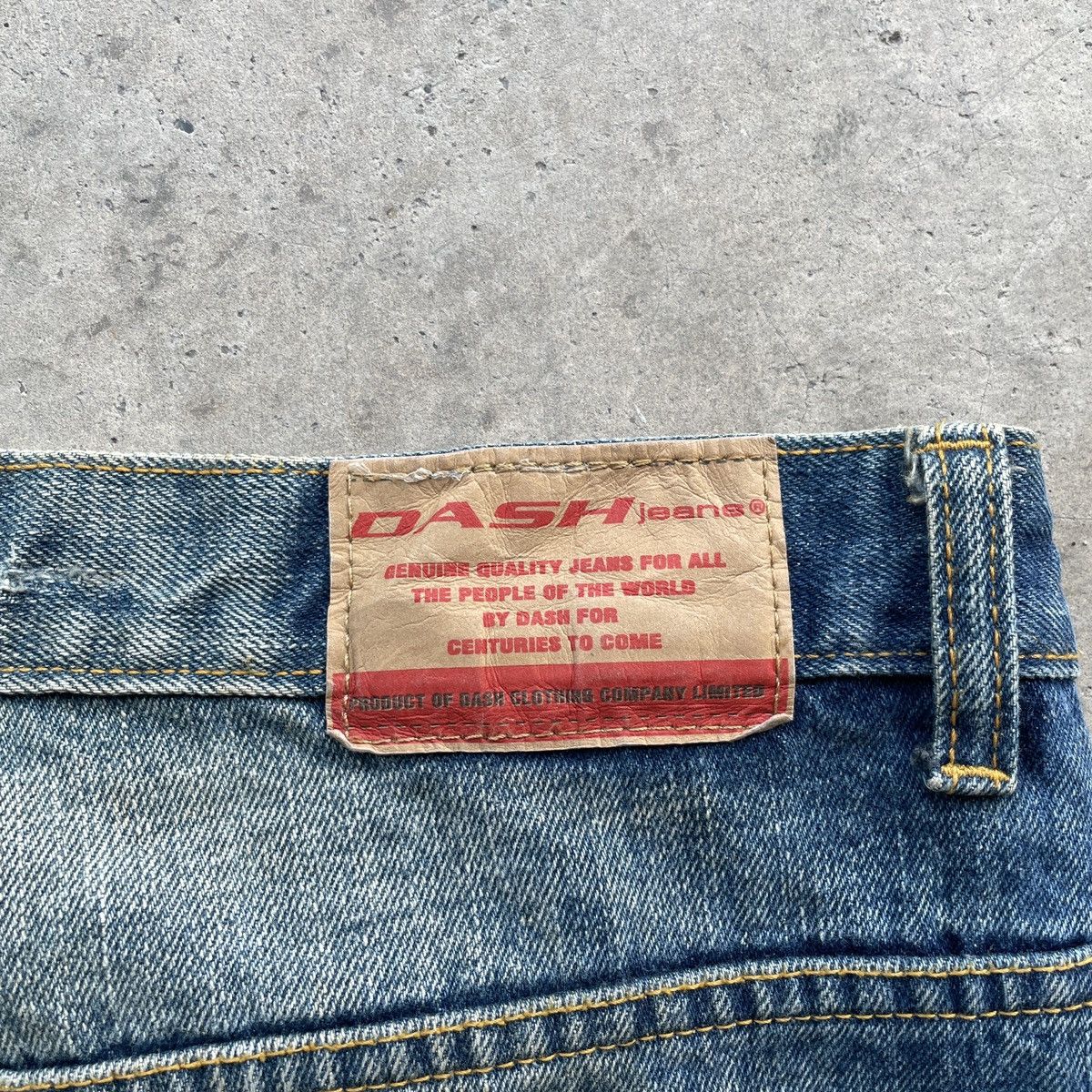 Japanese Brand Vintage Dash Jeans Japan Faded Distressed Denim Pants W32x30 Size US 32 / EU 48 - 10 Thumbnail