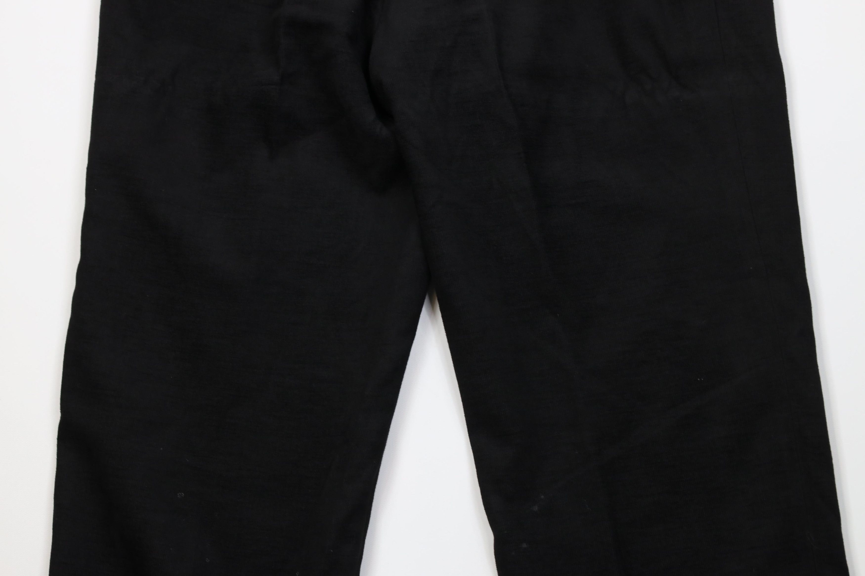 Vintage Vintage 90s Y2K Streetwear Corduroy Wide Leg Pants Black Size US 38 / EU 54 - 12 Thumbnail
