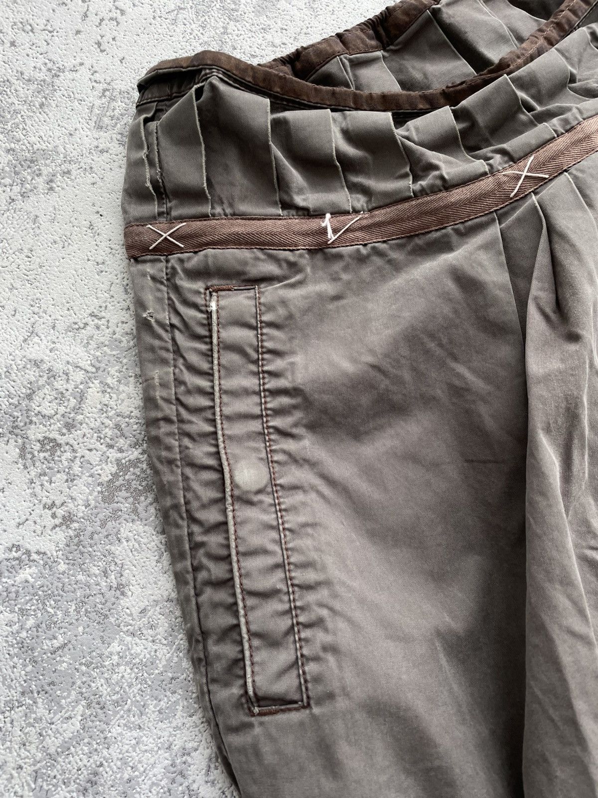 Japanese Brand Maharishi Vintage Cargo Distressed Skirt Size 27" / US 4 / IT 40 - 13 Thumbnail