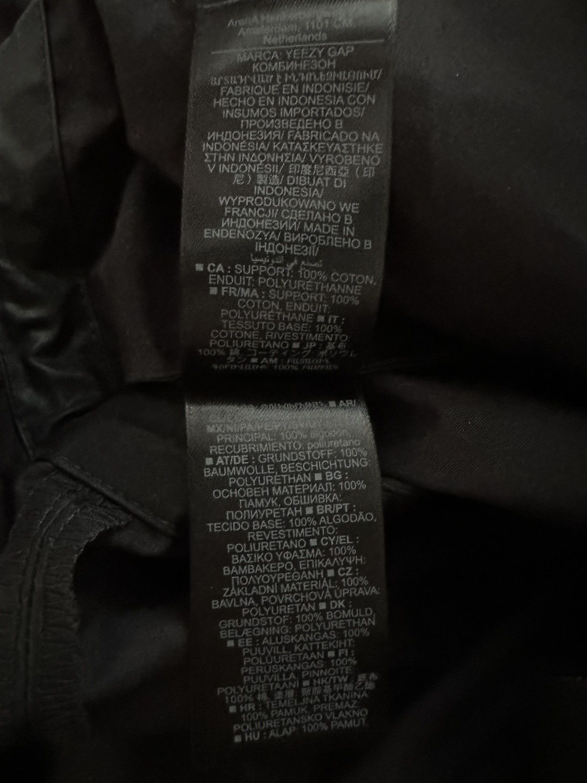 Balenciaga × Gap × Yeezy YGEBB 2022 Coated Cotton Overalls In Black Size US 29 - 8 Thumbnail