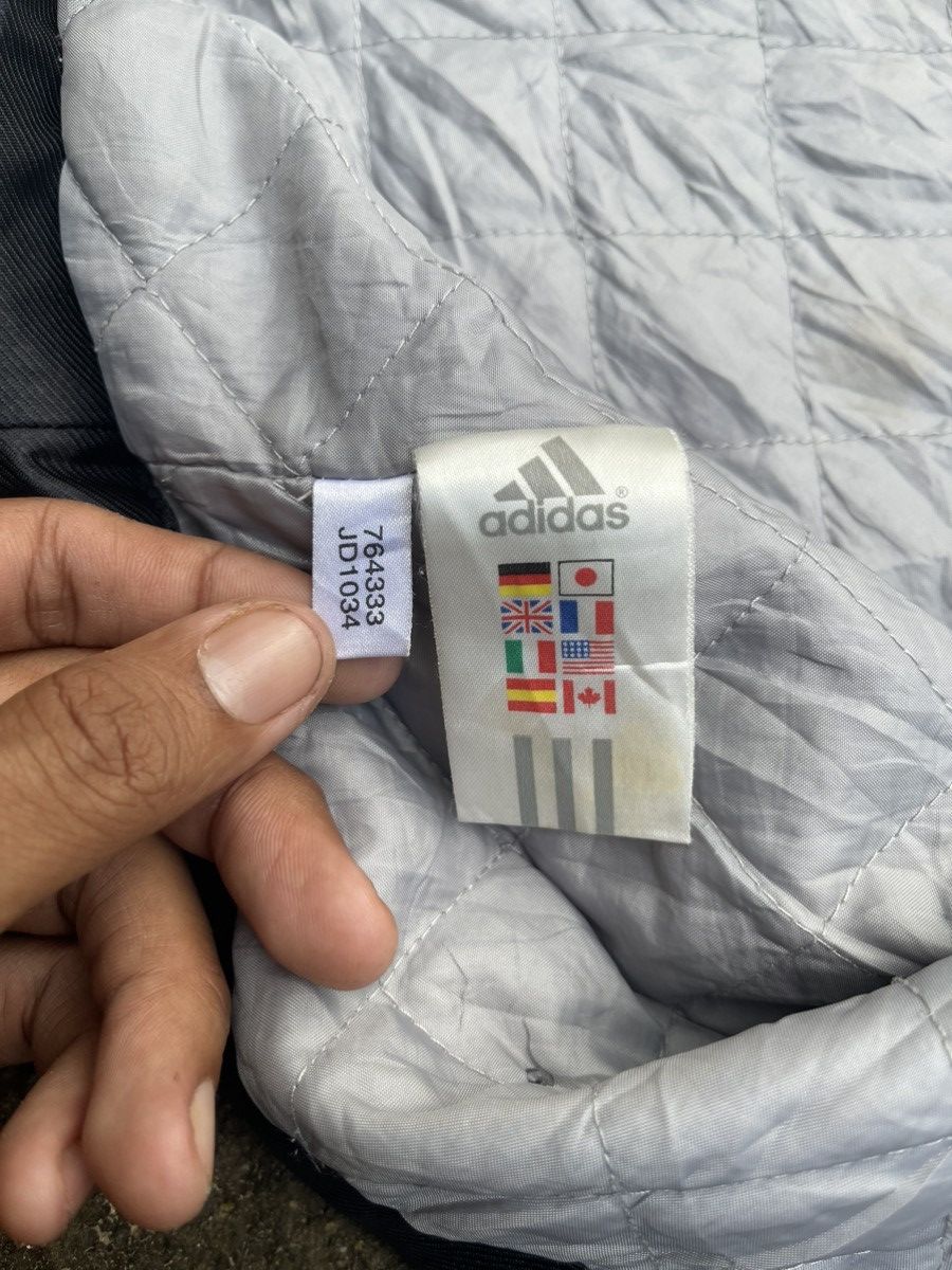 Adidas Vintage Adidas Long Hooded Fleece-Lined Coat (Black) Size US M / EU 48-50 / 2 - 15 Thumbnail