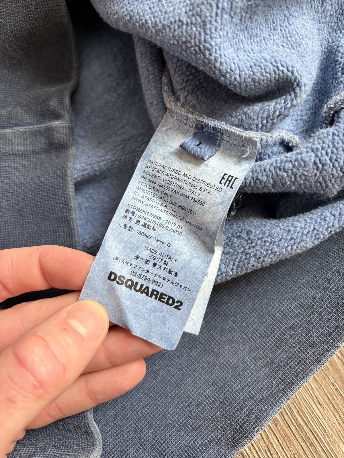 Dsquared2 Dsquared2 ‘Caten Brothers’ Big Centre Logo Garment Dyed Size US L / EU 52-54 / 3 - 8 Thumbnail