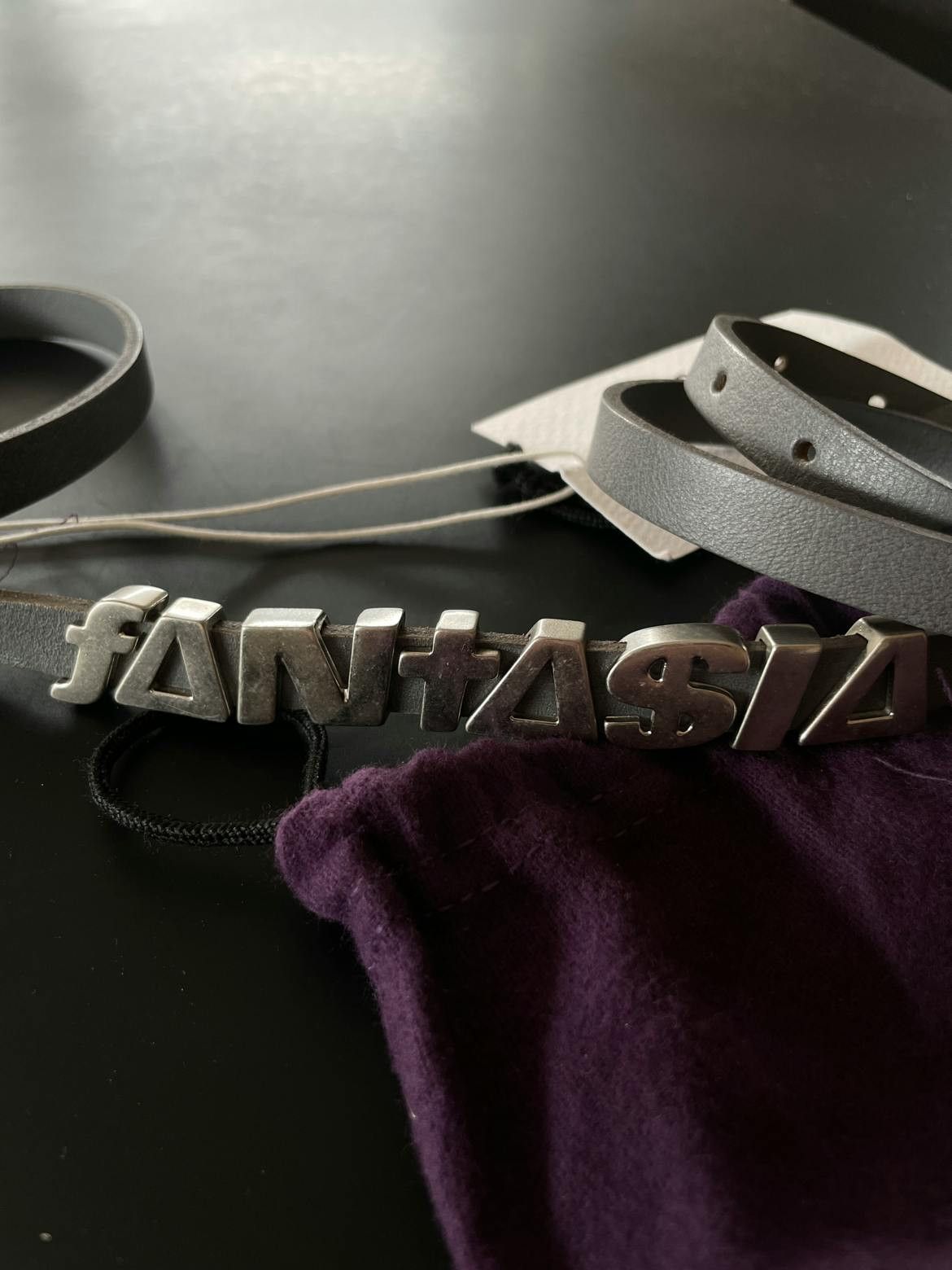 Eytys Fantasia Embellished Leather Belt Black Size ONE SIZE - 2 Thumbnail