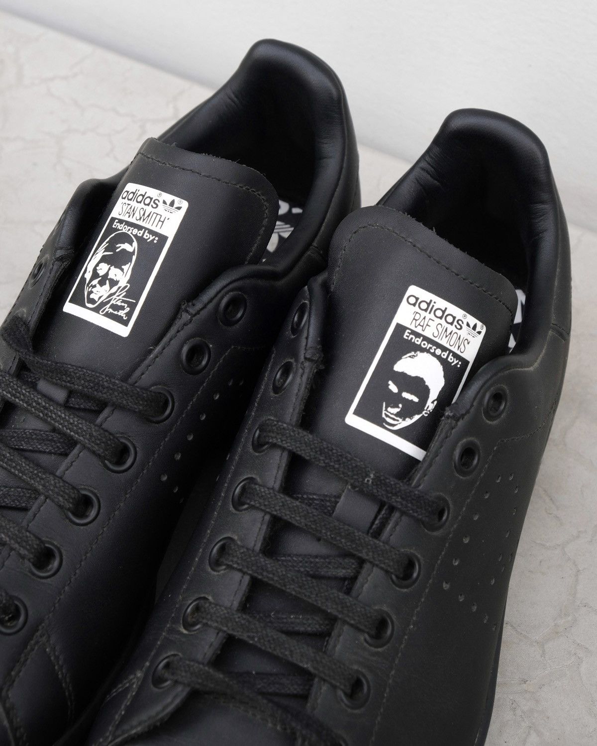 Adidas × Raf Simons RAF SIMONS x ADIDAS Black Stan Smith Shoes Size US 8 / EU 41 - 2 Thumbnail