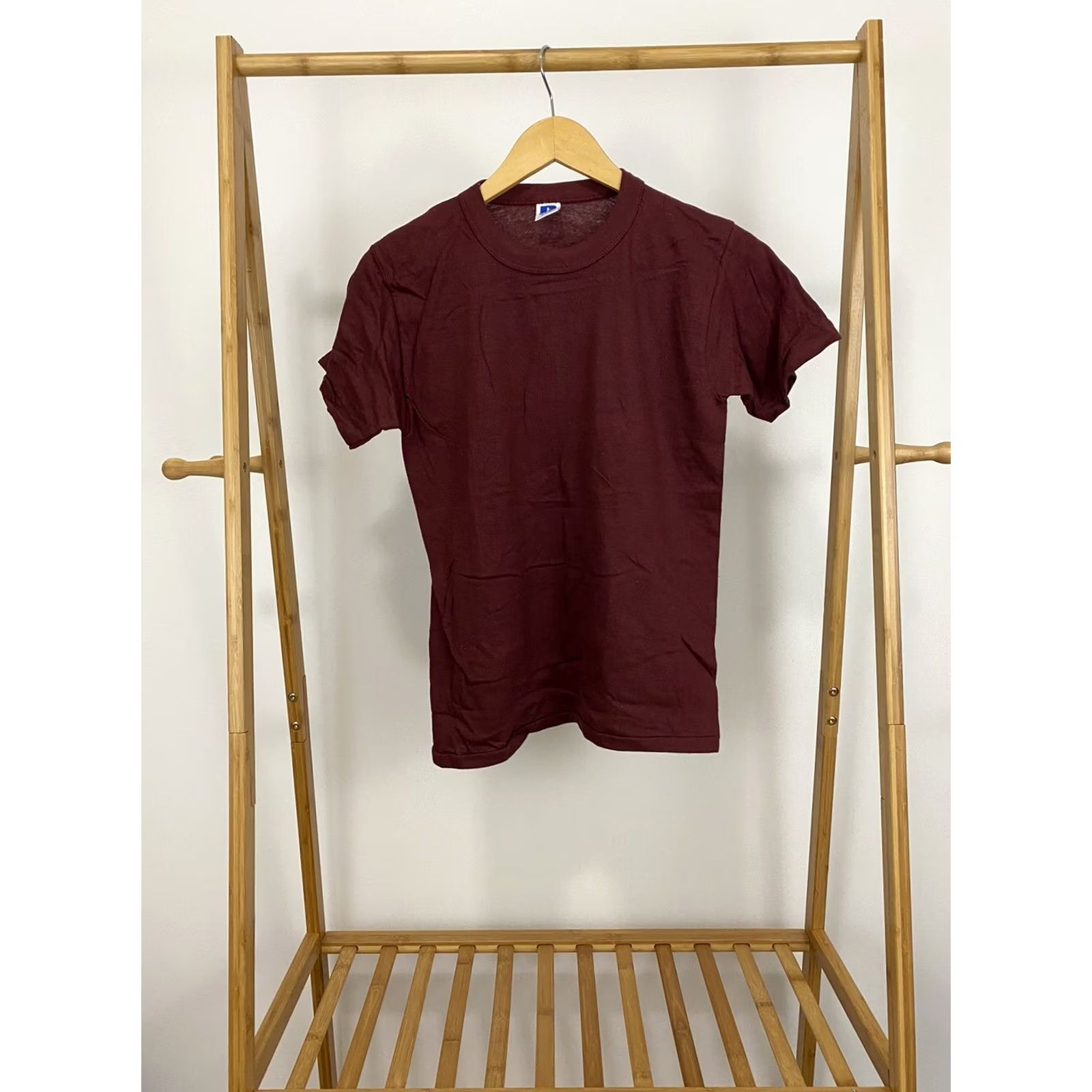 Russell Athletic NWOT Russell Athletic T-Shirt Burgundy 80s Single Stitch Size S USA Mens Shirt Side Stitch Vintage USA Theme Burgundy Shirt Mens S Size US S / EU 44-46 / 1 - 2 Thumbnail