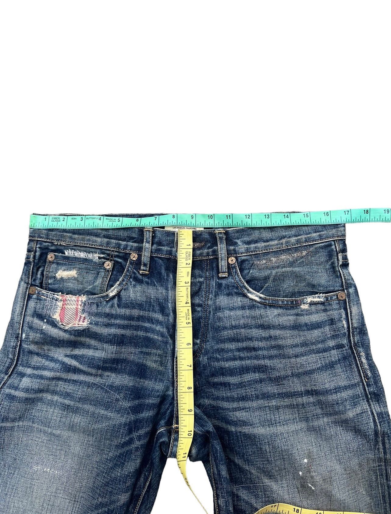 Hysteric Glamour Vintage Ron Herman RHD02 Bad Water Rips Denim Selvedge Jeans Size US 31 - 3 Thumbnail