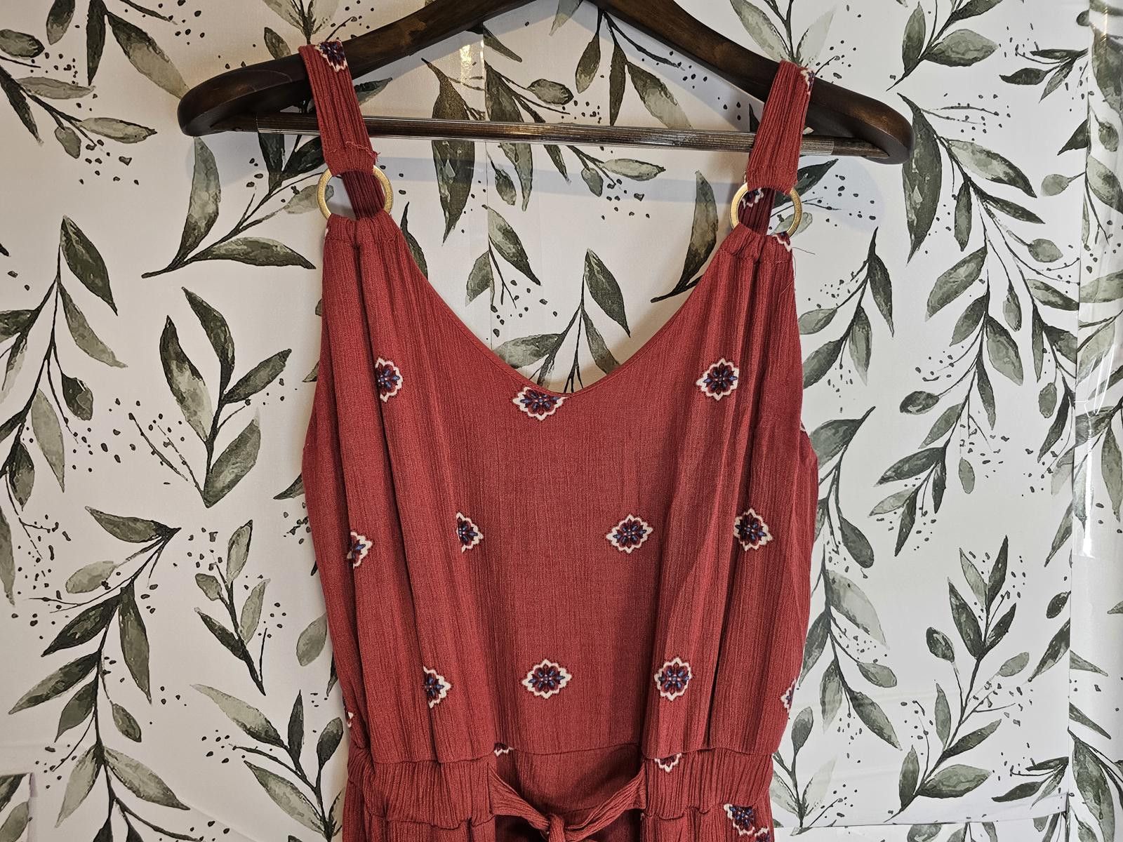 Other No Boundries Jumpsuit Burnt Red Womens Size Large Size ONE SIZE - 2 Thumbnail