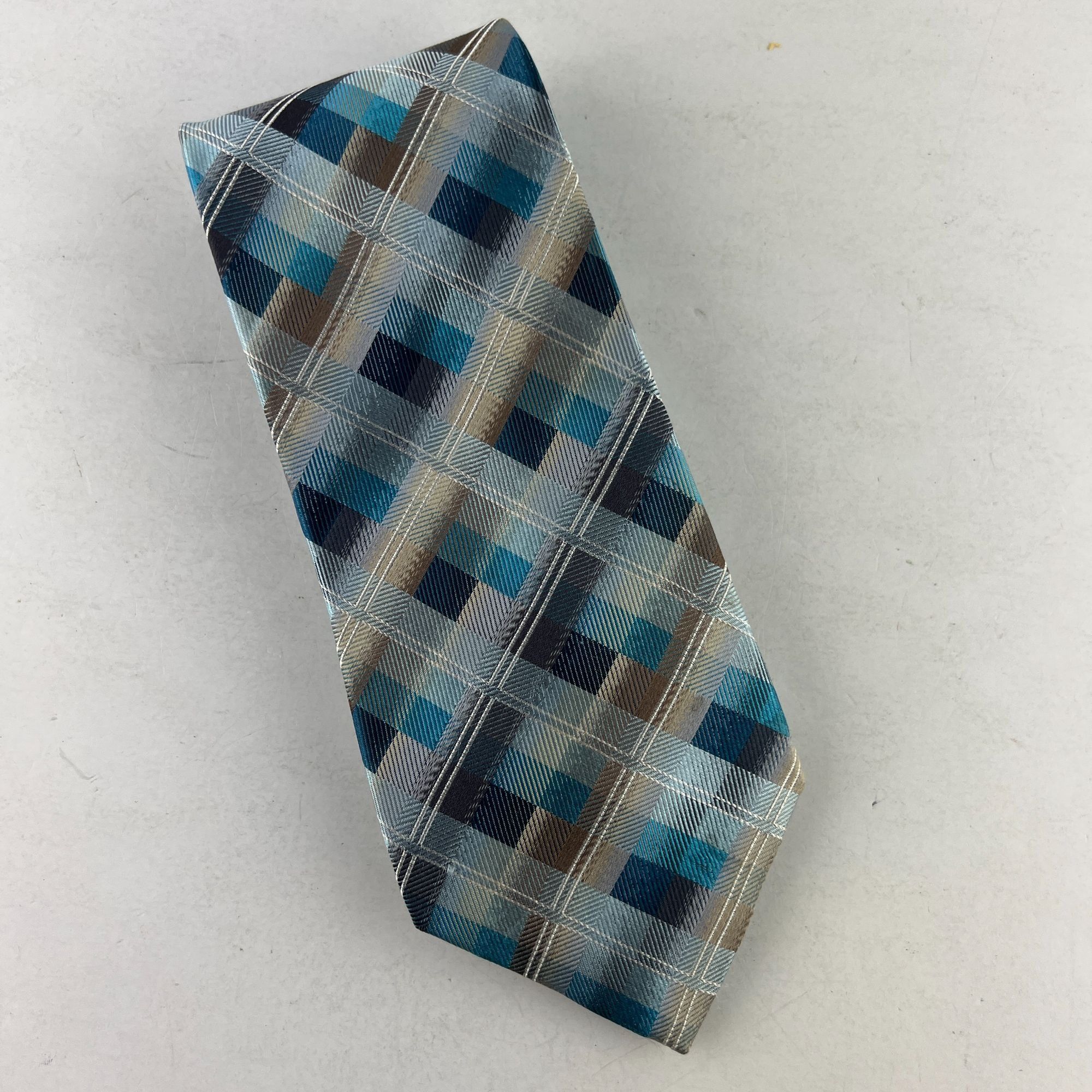 Other StateMents Blue Aqua Geometric Necktie Tie Size ONE SIZE - 1 Thumbnail