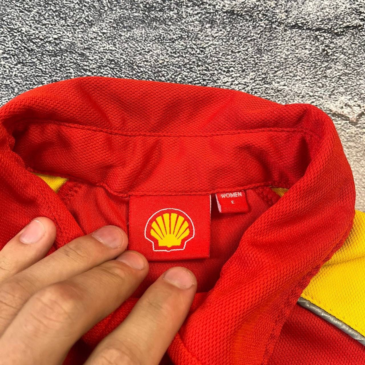 Ferrari × Vintage Vintage Shell Ferrari Red Long SLeeve Polo Shird,Size XL Size XL / US 12-14 / IT 48-50 - 9 Thumbnail