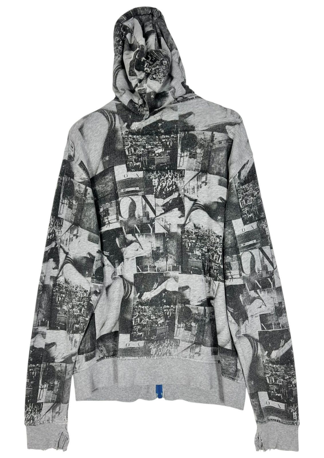 Billabong Distressed Billabong Overprint Zipper Hoodie Size US L / EU 52-54 / 3 - 2 Thumbnail