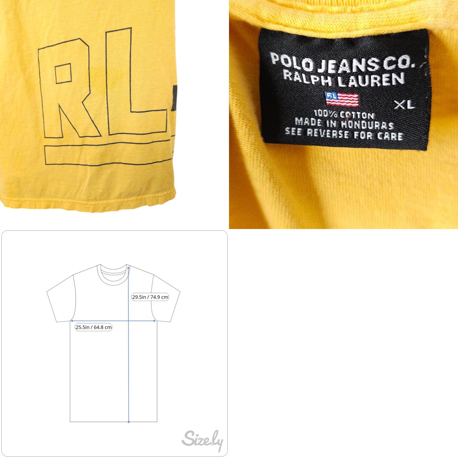 Polo Ralph Lauren VINTAGE Polo Jeans Company T Shirt Mens XL Yellow 90s Y2K Oversized Polo Ralph Lauren Shirt Mens XL Yellow 90s Y2K Size US XL / EU 56 / 4 - 8 Thumbnail