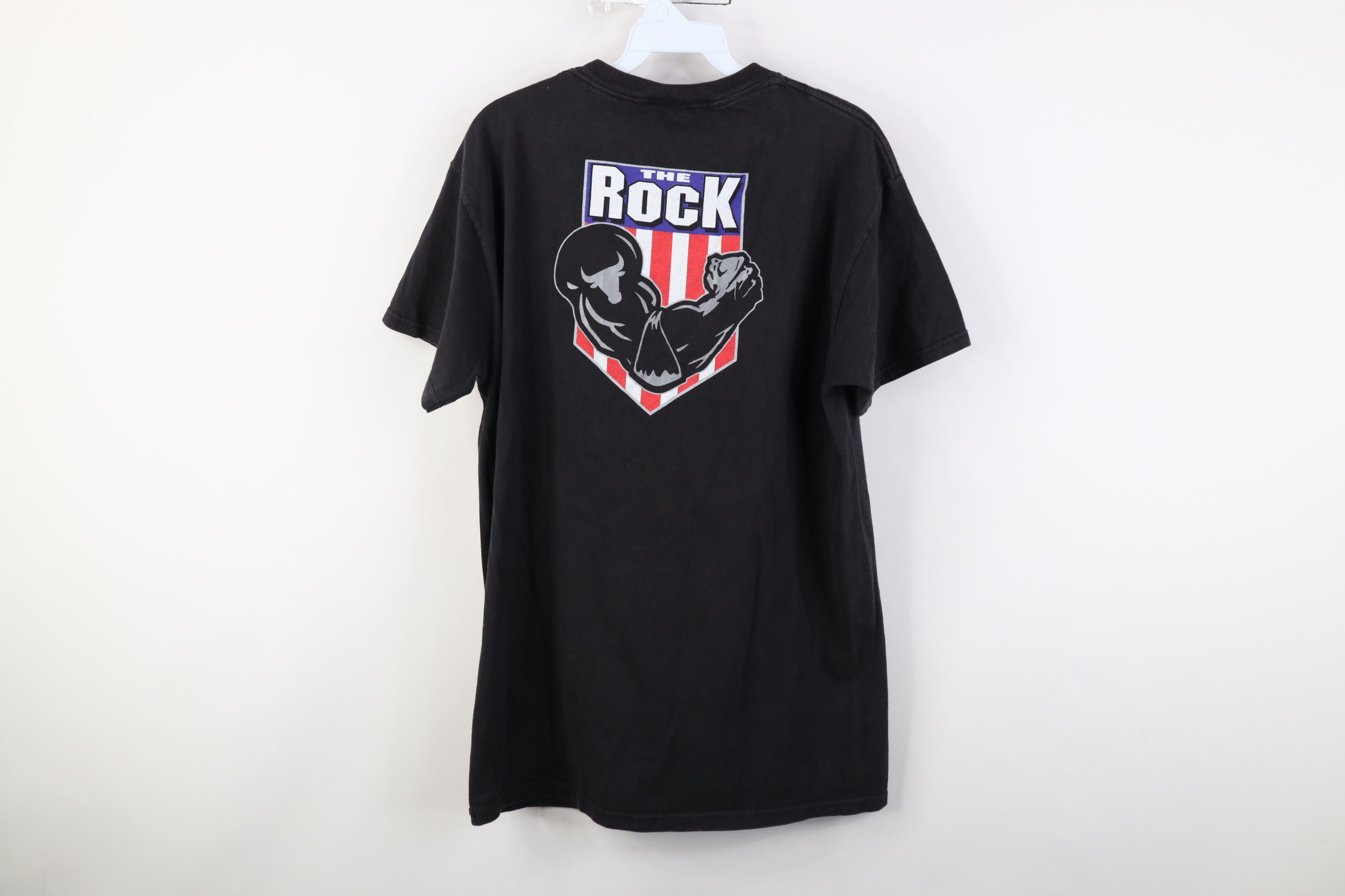 Vintage Vintage 90s WWF Wrestling The Rock Laying the Smack T-Shirt Size US M / EU 48-50 / 2 - 14 Thumbnail