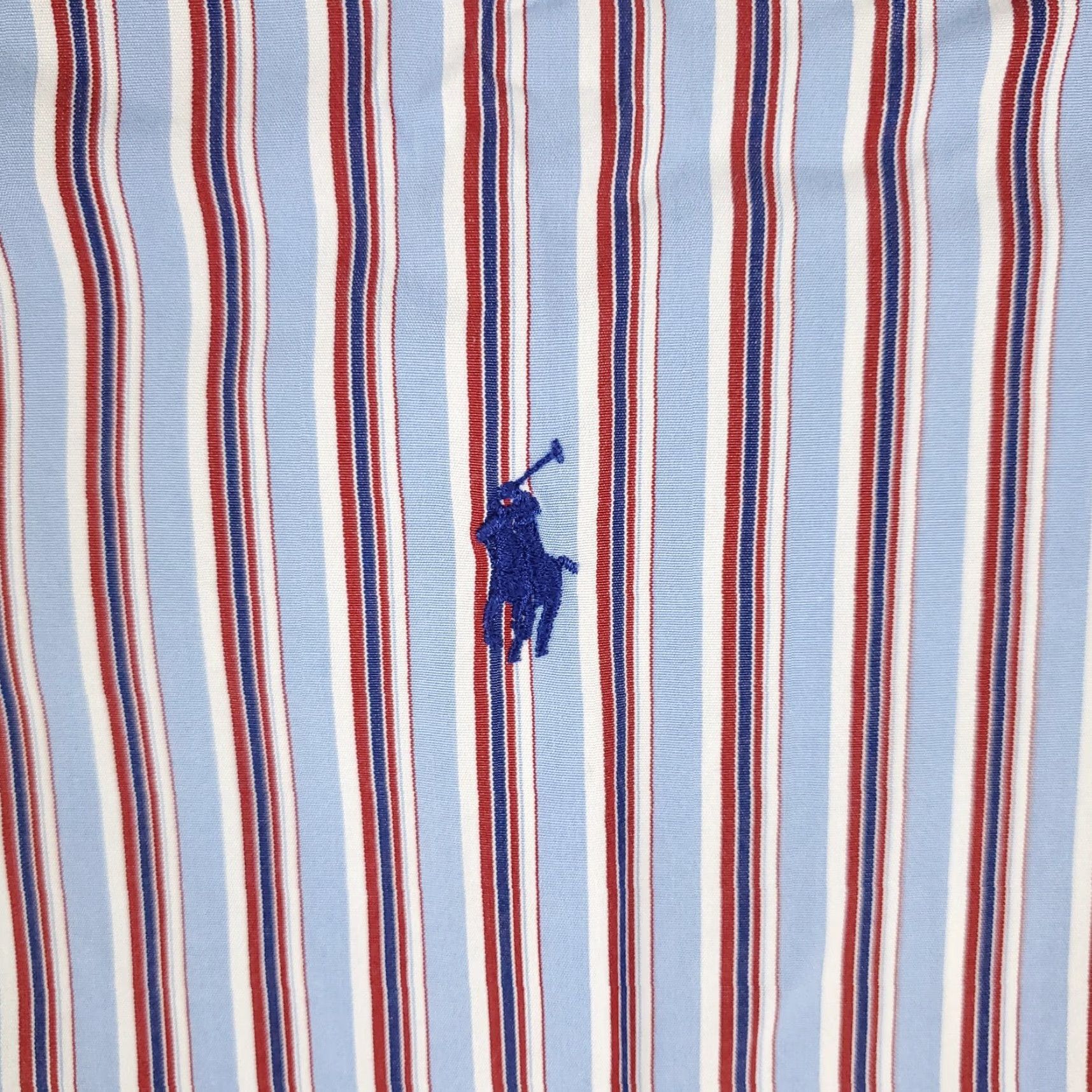 Ralph Lauren Ralph Lauren Shirt Men XL Blue Red Striped Pony Button-Up Collared Long Sleeve Casual Classic American Preppy Mens XL Blue Striped Polo Shirt? Size US XL / EU 56 / 4 - 3 Thumbnail