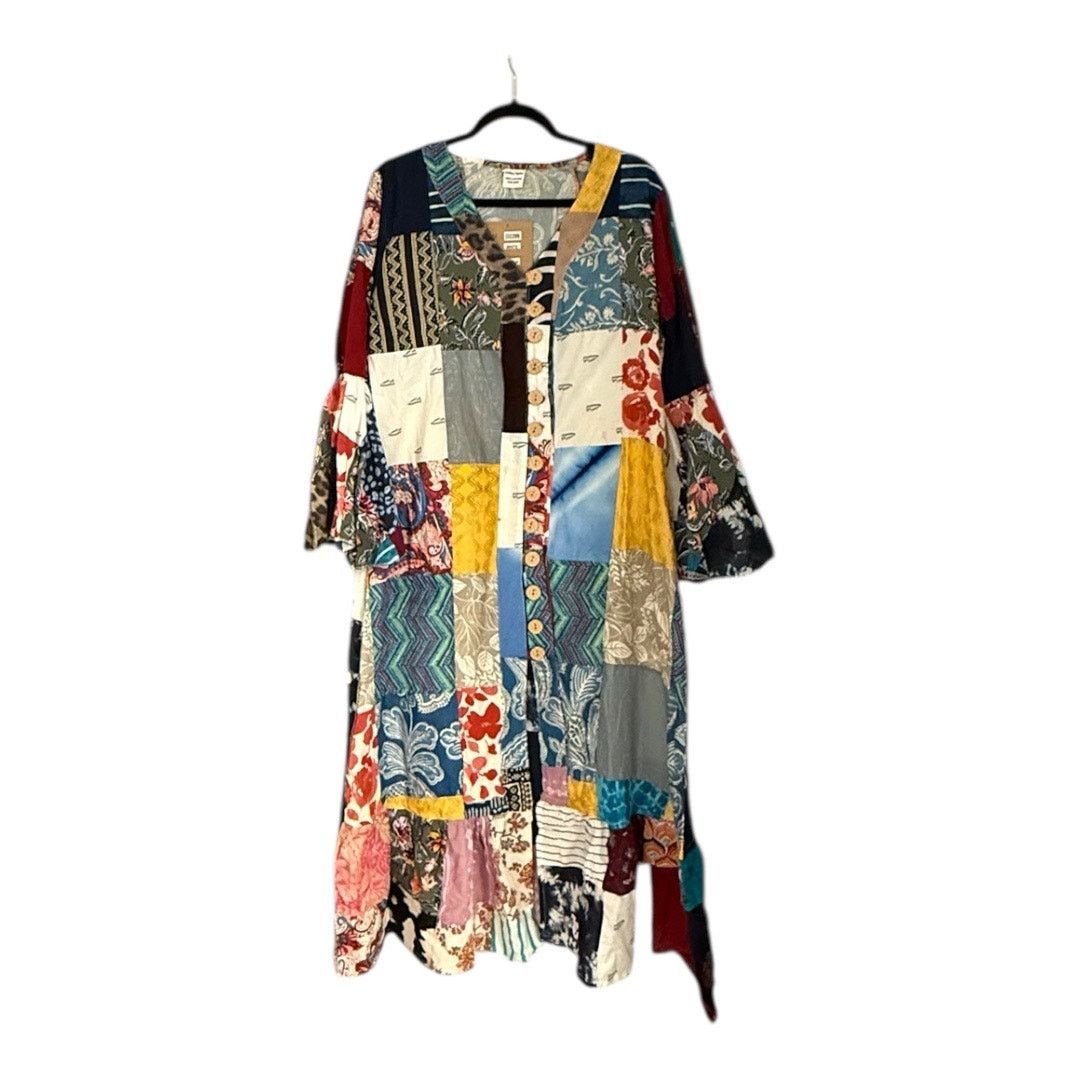 Other Ashley Taylor Boho Patchwork Cotton Dress NWT Size ONE SIZE - 2 Thumbnail