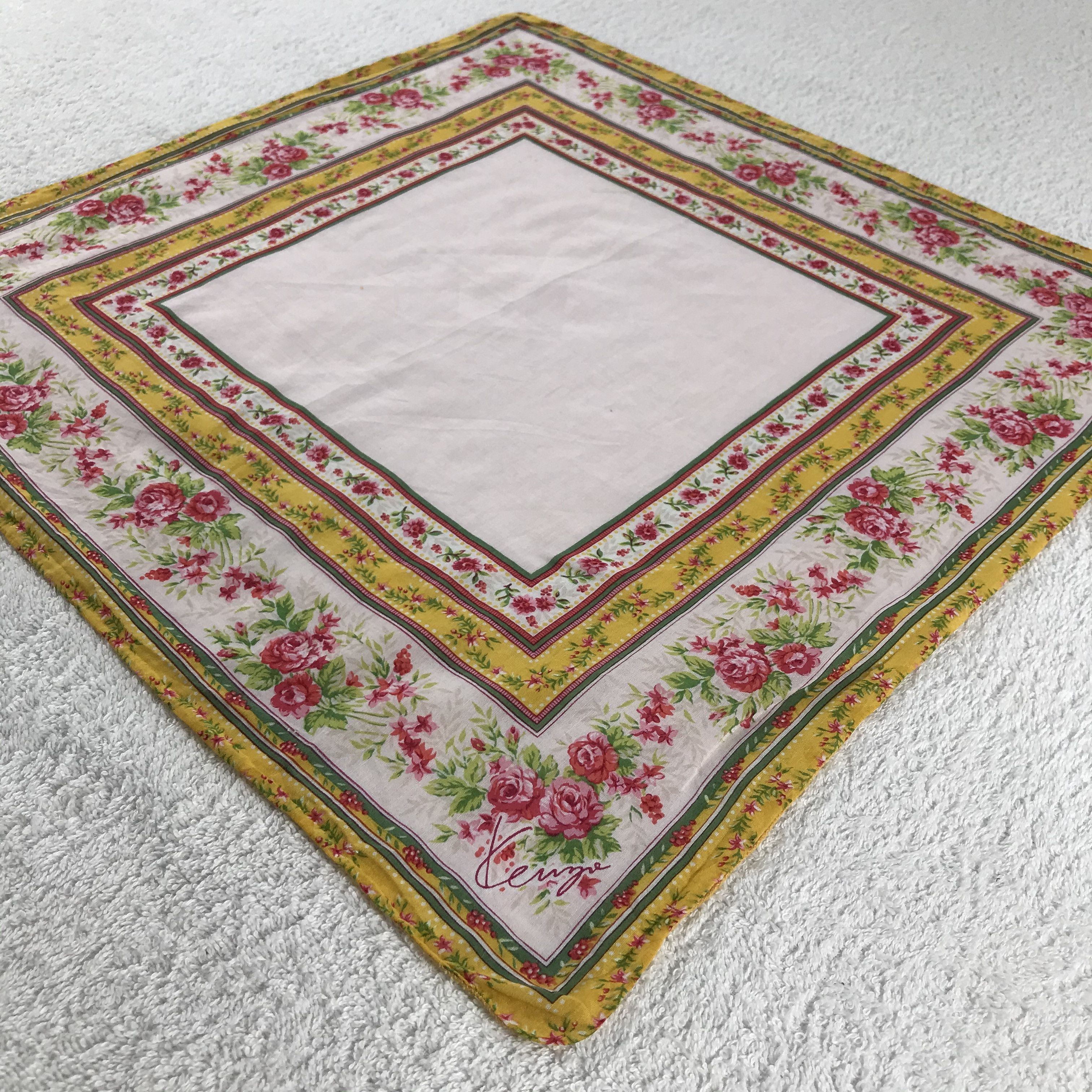 Kenzo × Vintage Kenzo Bandana / Handkerchief / Neckerchief - S303 Size ONE SIZE - 2 Thumbnail