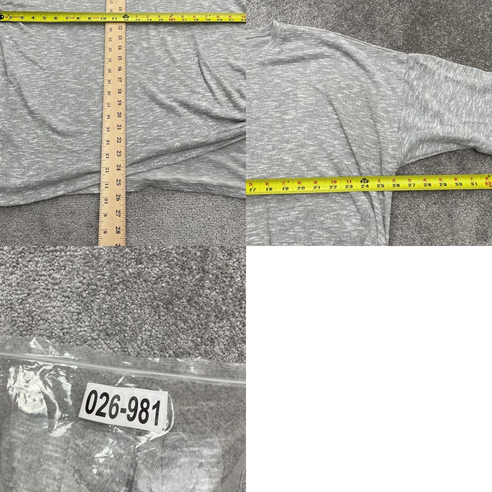 Basic Editions Basic Edition T-Shirt Casual Womens 3XL Gray 3/4 Sleeve Crew Neck Knit Polyester Rayon All Seasons Lightweight Stretch Solid Modern Classic Clothing Size XXL / US 16-18 / IT 52-54 - 8 Thumbnail