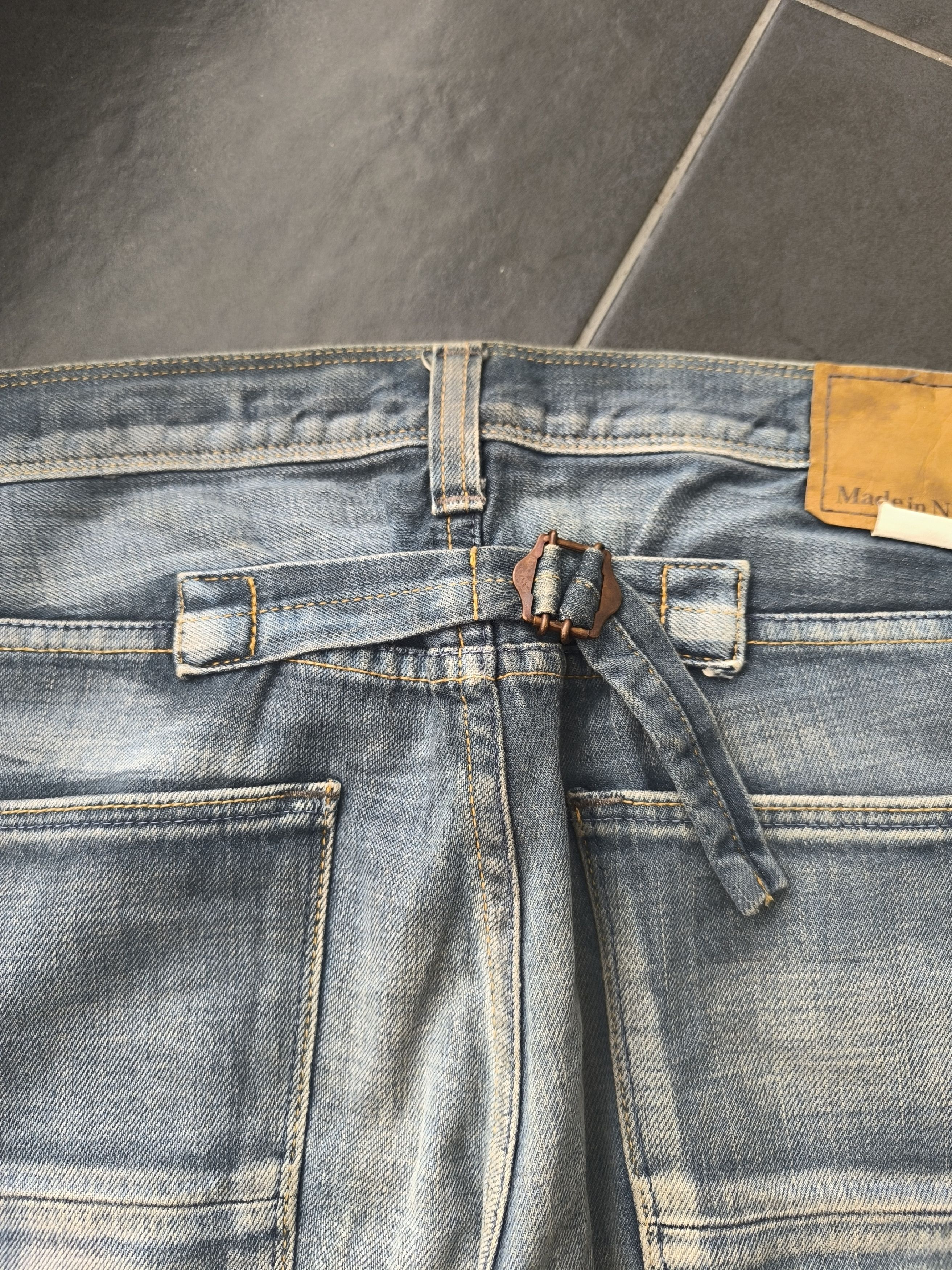 If Six Was Nine × Japanese Brand × Le Grande Bleu (L.G.B.) FLARE JEANS BUCKLE BACK NUMBER JEANS Size US 34 / EU 50 - 8 Thumbnail
