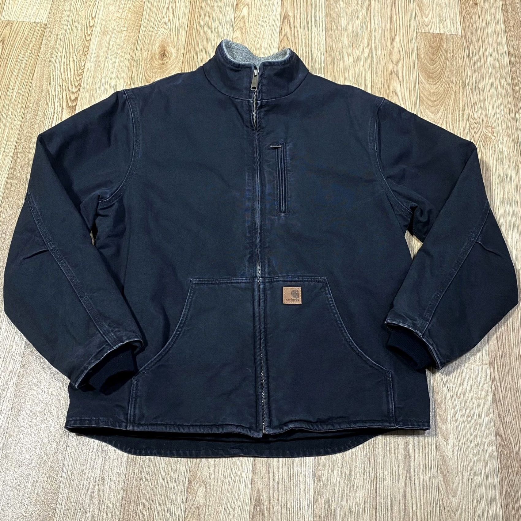 Carhartt Carhartt Jacket Size L Regular Washed Black Balloon Fiesta Fleece Lined Coat Men’s Zip Up Jacket Coat Mens Size US L / EU 52-54 / 3 - 3 Thumbnail