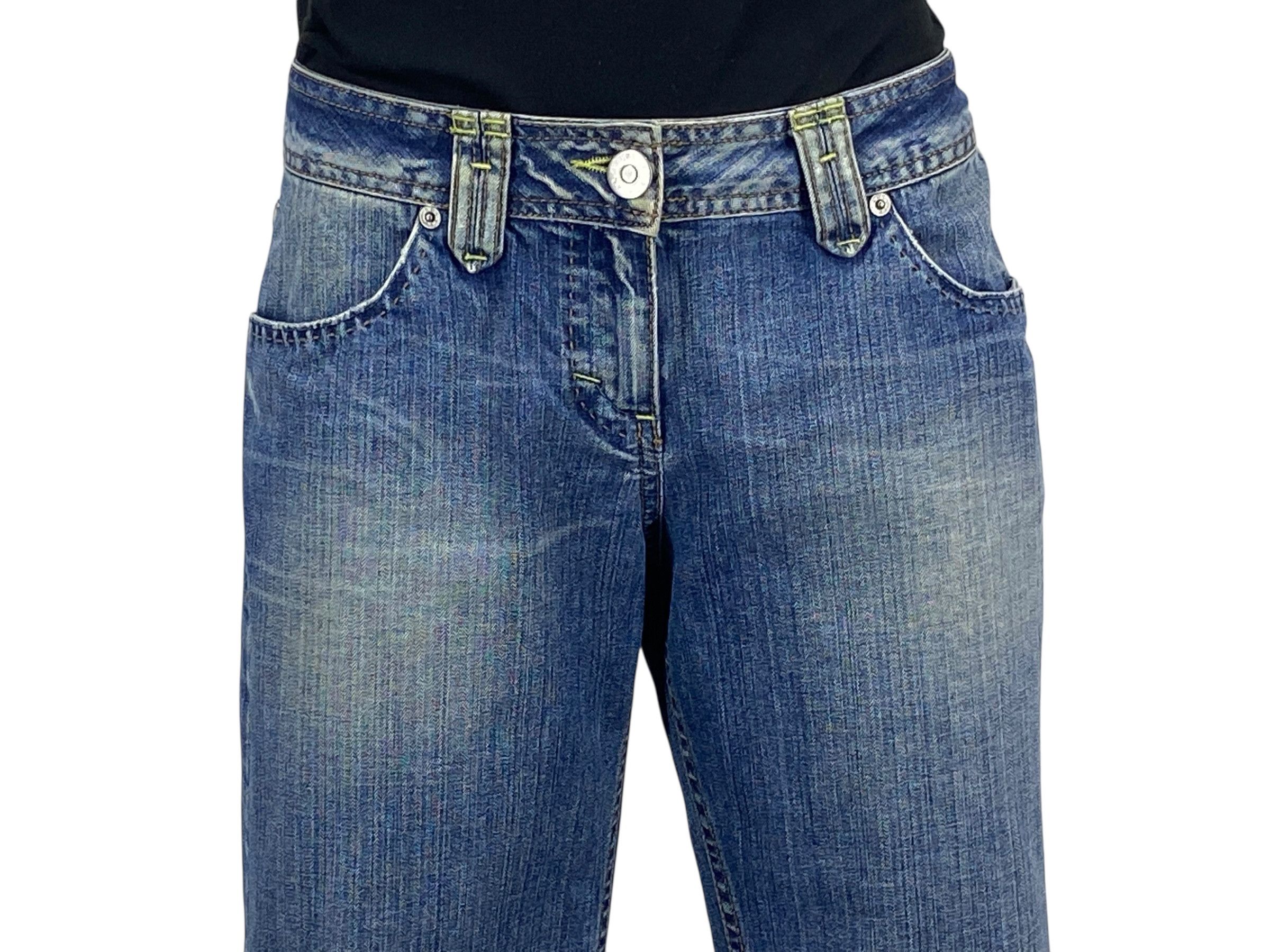 Other Sisley Low Rise Bootcut Flare Jeans Japanese Size 26" / US 2 / IT 38 - 4 Thumbnail