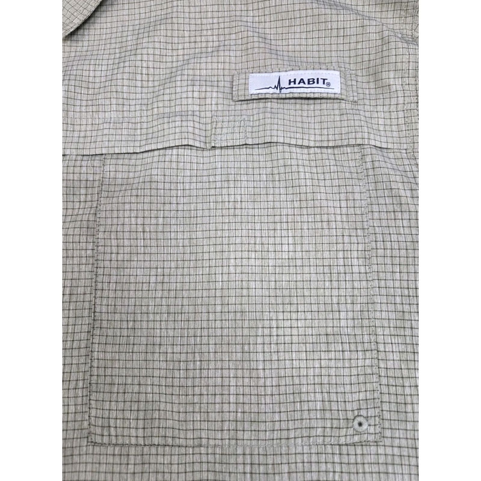 Habitat Habit Premier Fishing Shirt Green Check 2XL Mens Short Sleeve Casual Button-Down WWNT NWT (Big & Tall) Size US XXL / EU 58 / 5 - 6 Thumbnail