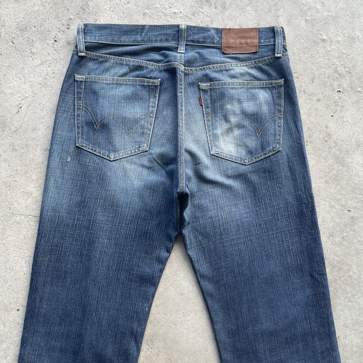 Edwin × Jean × Vintage Vintage Edwin 503 Faded Ripped Denim Jeans Pants Distressed Size US 34 / EU 50 - 11 Thumbnail