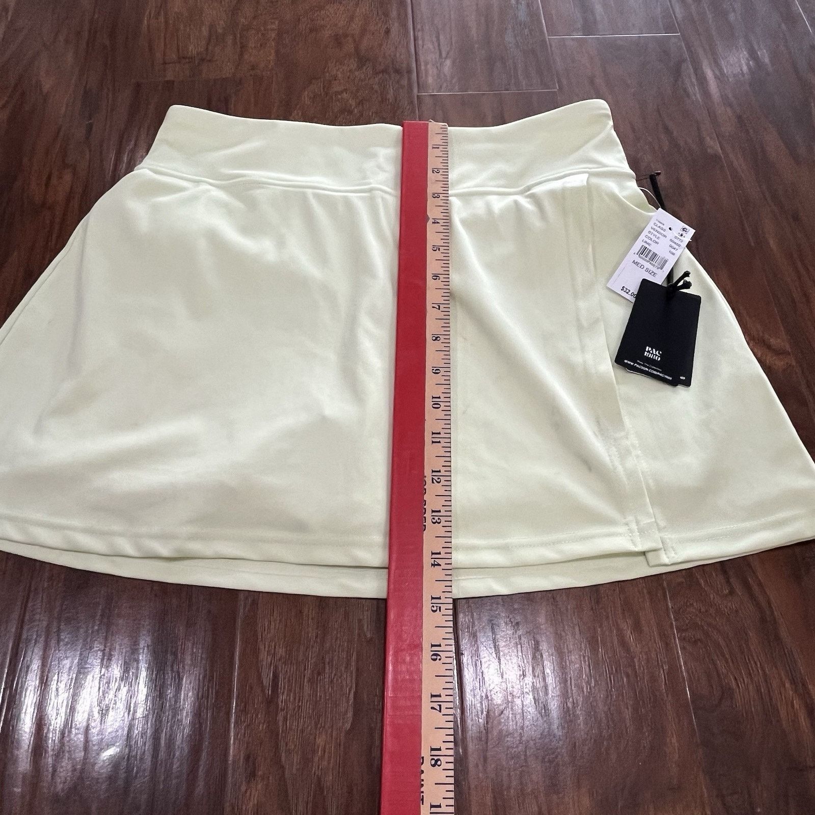 Pacsun PAC 1980 PAC WHISPER Active Neon Green Wrap Mini Skort Med Size 30" / US 8 / IT 44 - 5 Thumbnail