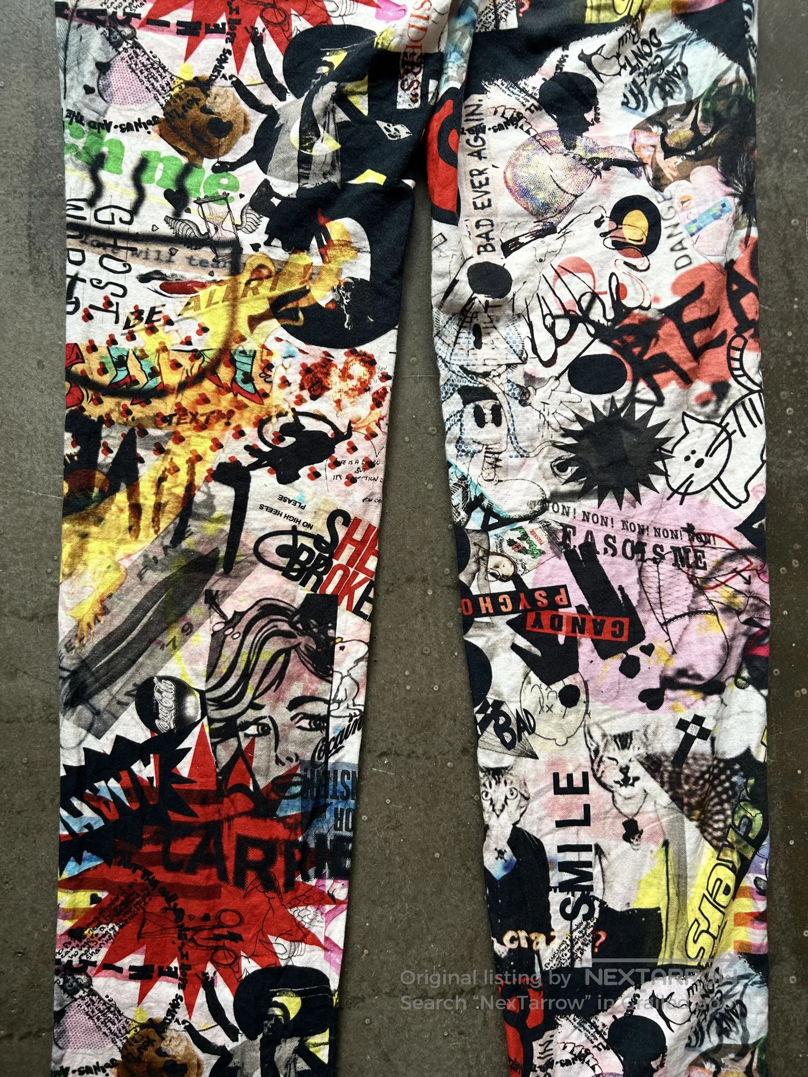 Nozomi Ishiguro Nozomi Ishiguro Graffiti Print Long Pants. Size US 34 / EU 50 - 7 Thumbnail