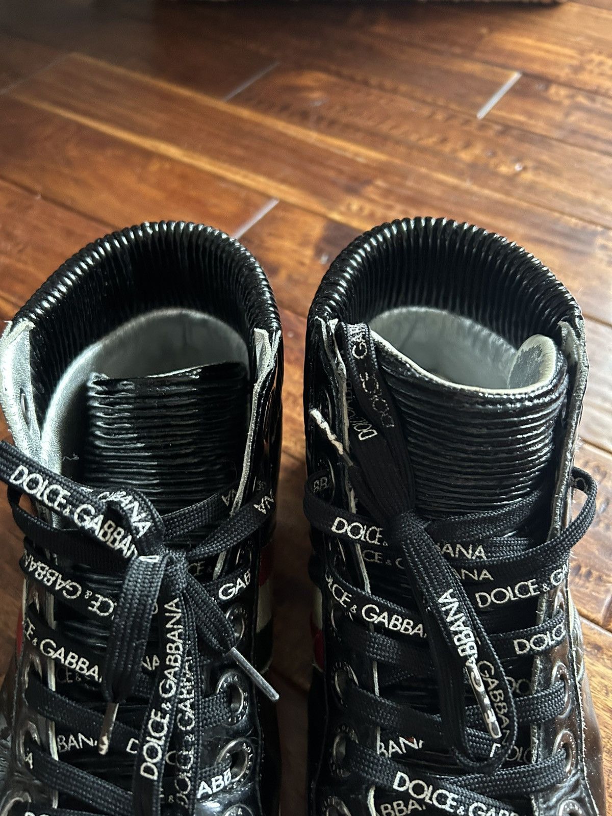 Dolce & Gabbana Dolce&Gabbana High Top Sneakers Early 2000’s patent leather Size US 9 / EU 42 - 11 Thumbnail