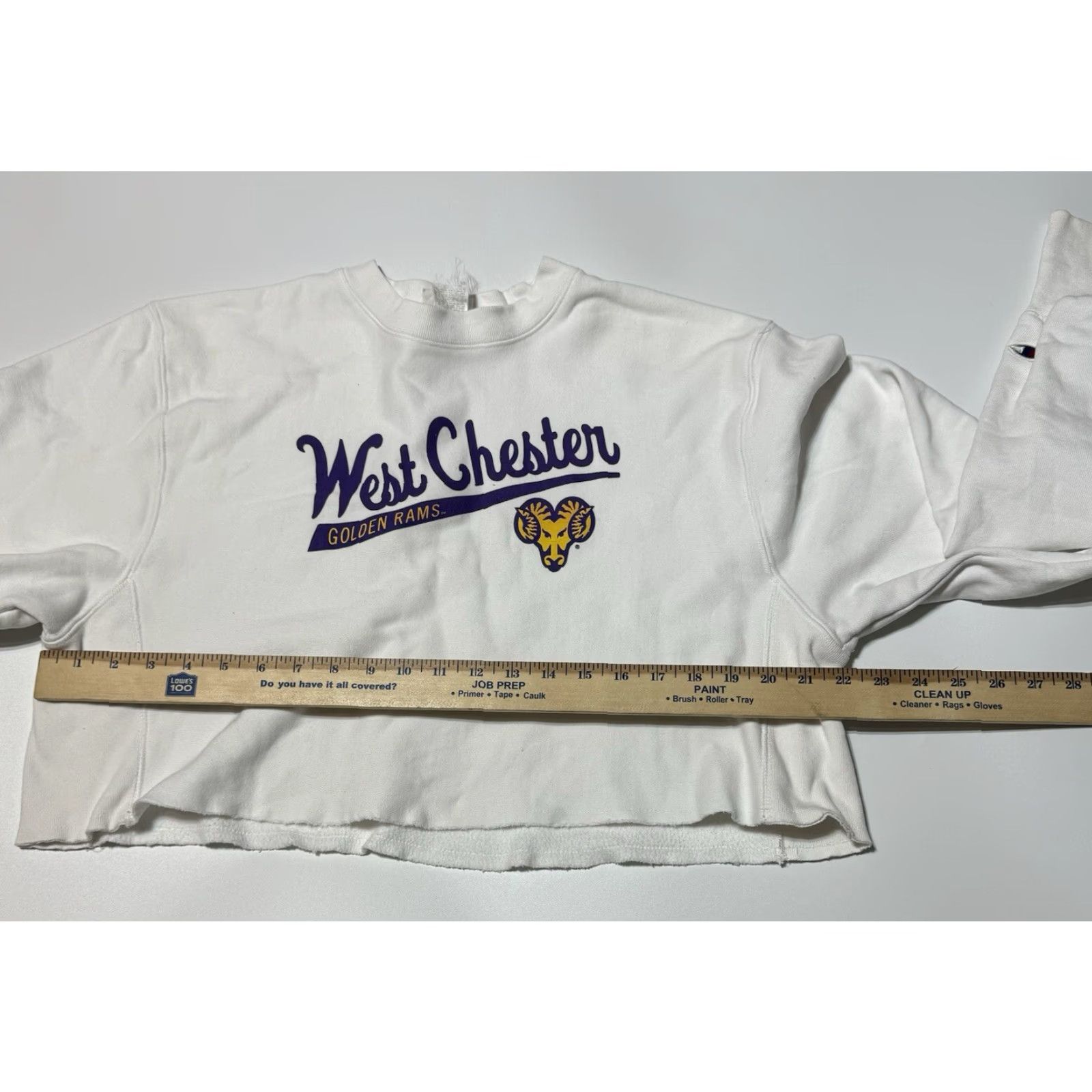 Champion VINTAGE West Chester University Champion Reverse Weave Sweatshirt Medium Unisex Adults Crew Neck Pullover Logo White College University 90s Size M / US 6-8 / IT 42-44 - 3 Thumbnail