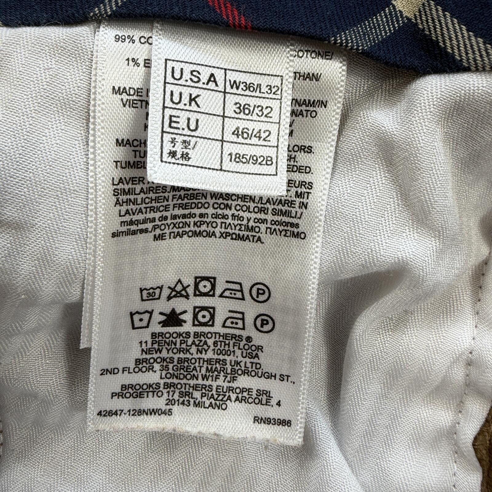 Brooks Brothers Brooks Brothers Corduroy Pants Mens 36x32 Tan Classic Size US 36 / EU 52 - 7 Thumbnail