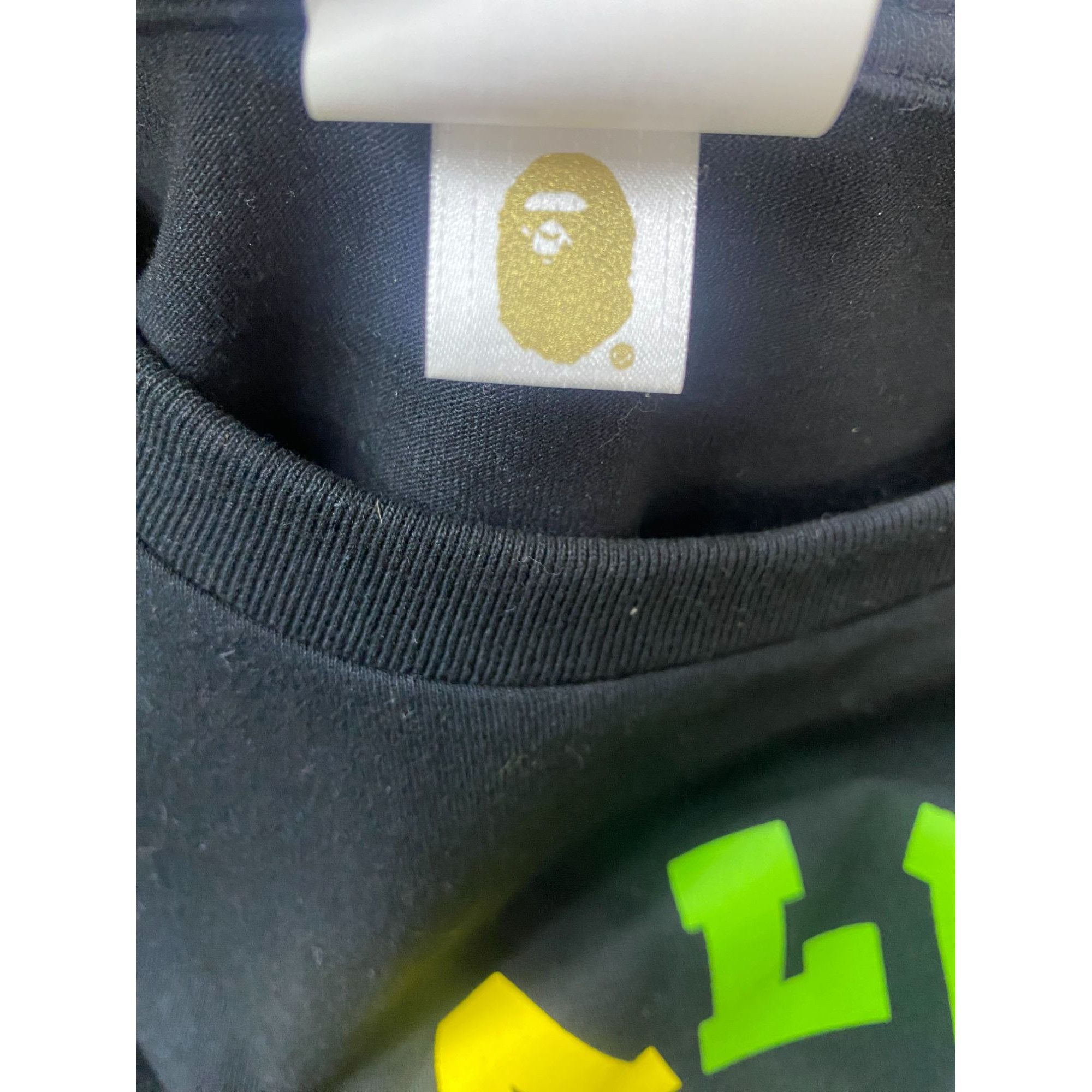 Bape BAPE X J BALVIN CAMO COLLEGE LOGO TEE BLACK SZ XL Size US XL / EU 56 / 4 - 3 Thumbnail