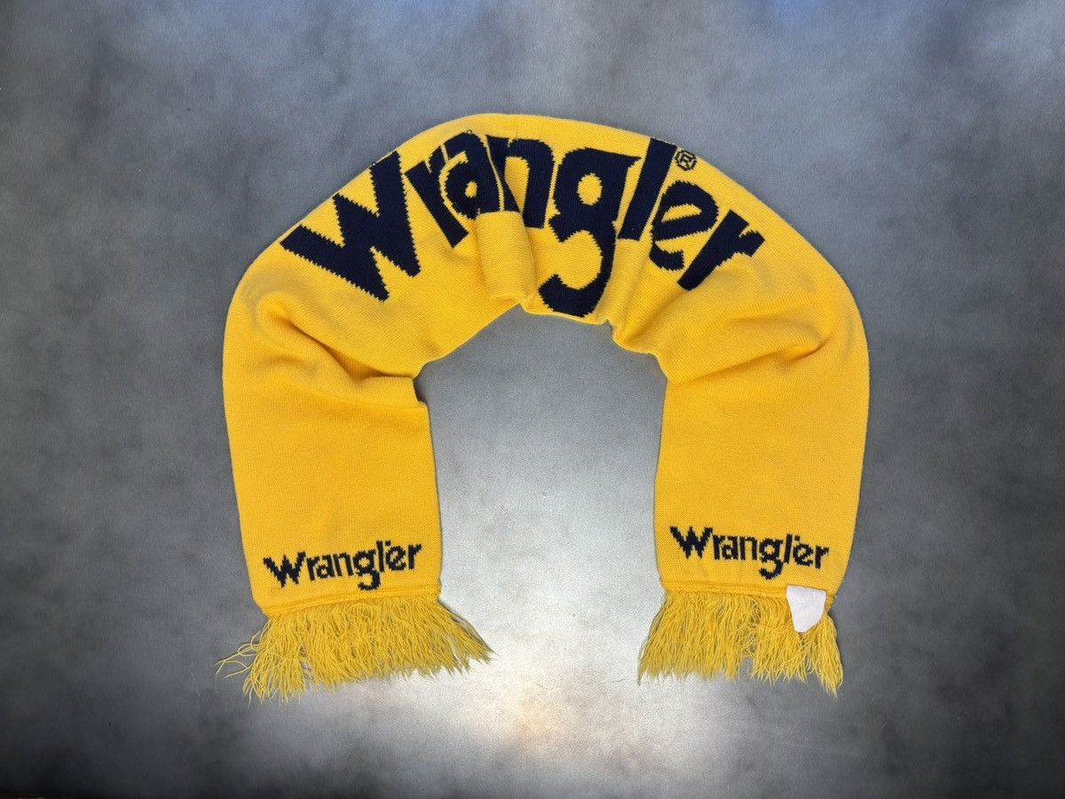 Vintage × Wrangler 1980s Wrangler Scarf 80s Vintage Wrangler Jeans Winter Rodeo Size ONE SIZE - 21 Thumbnail